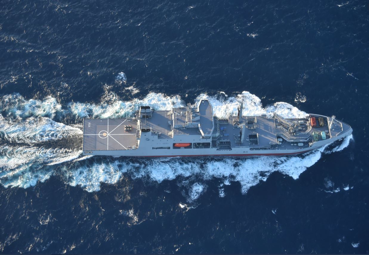 The Royal NZ Navy's new ship, Aotearoa, was brought into service in 2020. Photo / Royal NZ Navy 