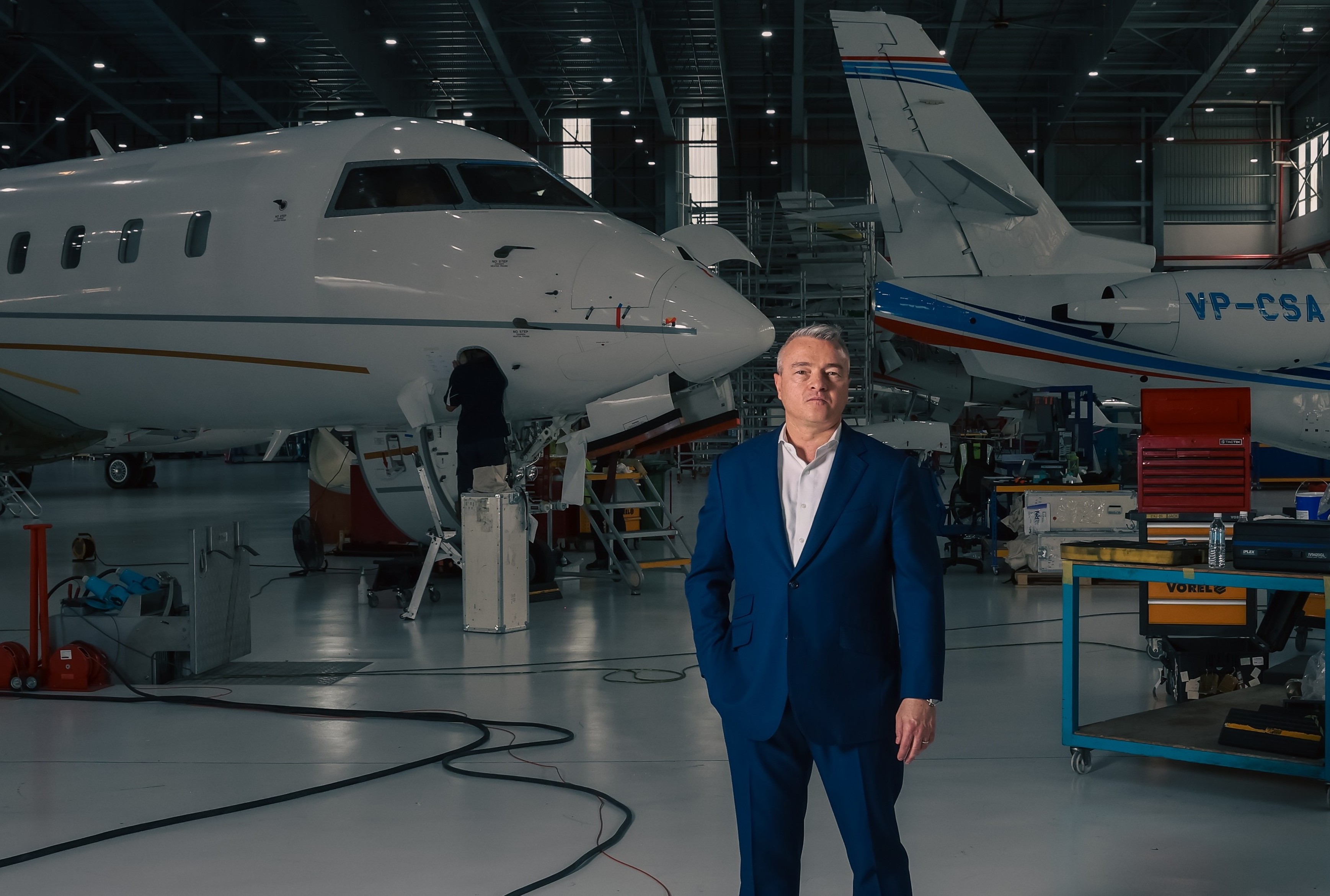 Dassault Aviation's Didier Raynard hopes its new Falcon 10X will outperform private jets from rival companies. Photo / Merlet Antoine