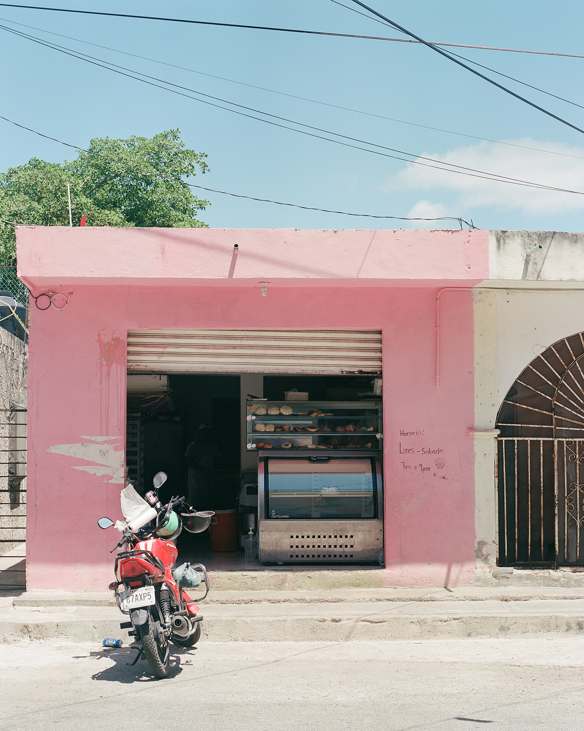 This bakery was amazing. I could smell the making of cakes and bread from three blocks away. The pink facade made me stop and grab a photo — how could I not?