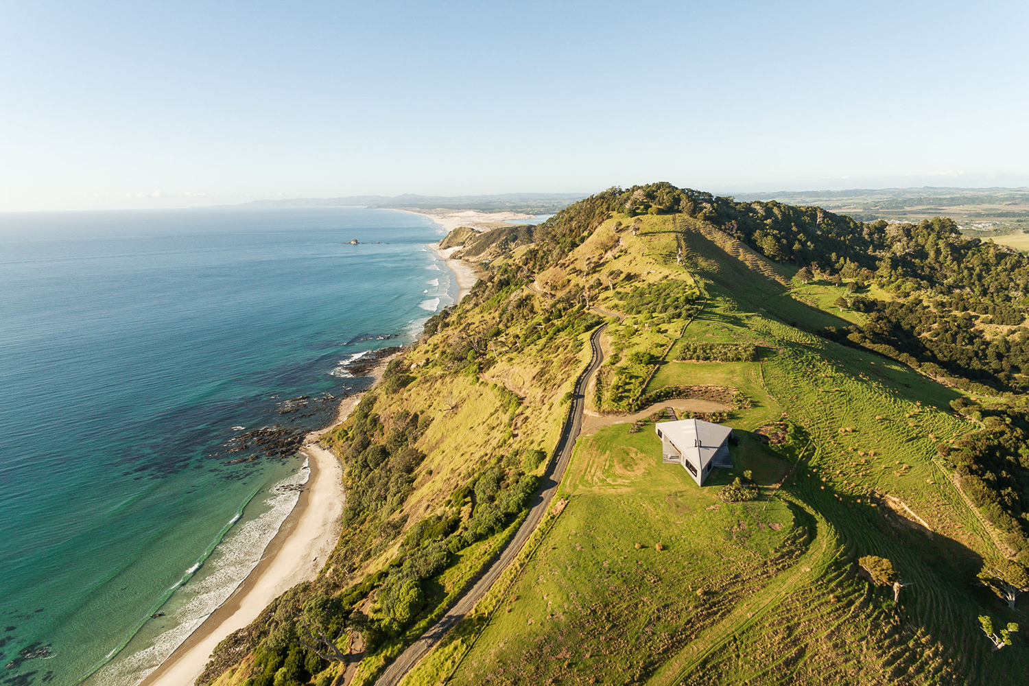 Dart House takes its moniker from its arrow shape. Photo / Simon Wilson