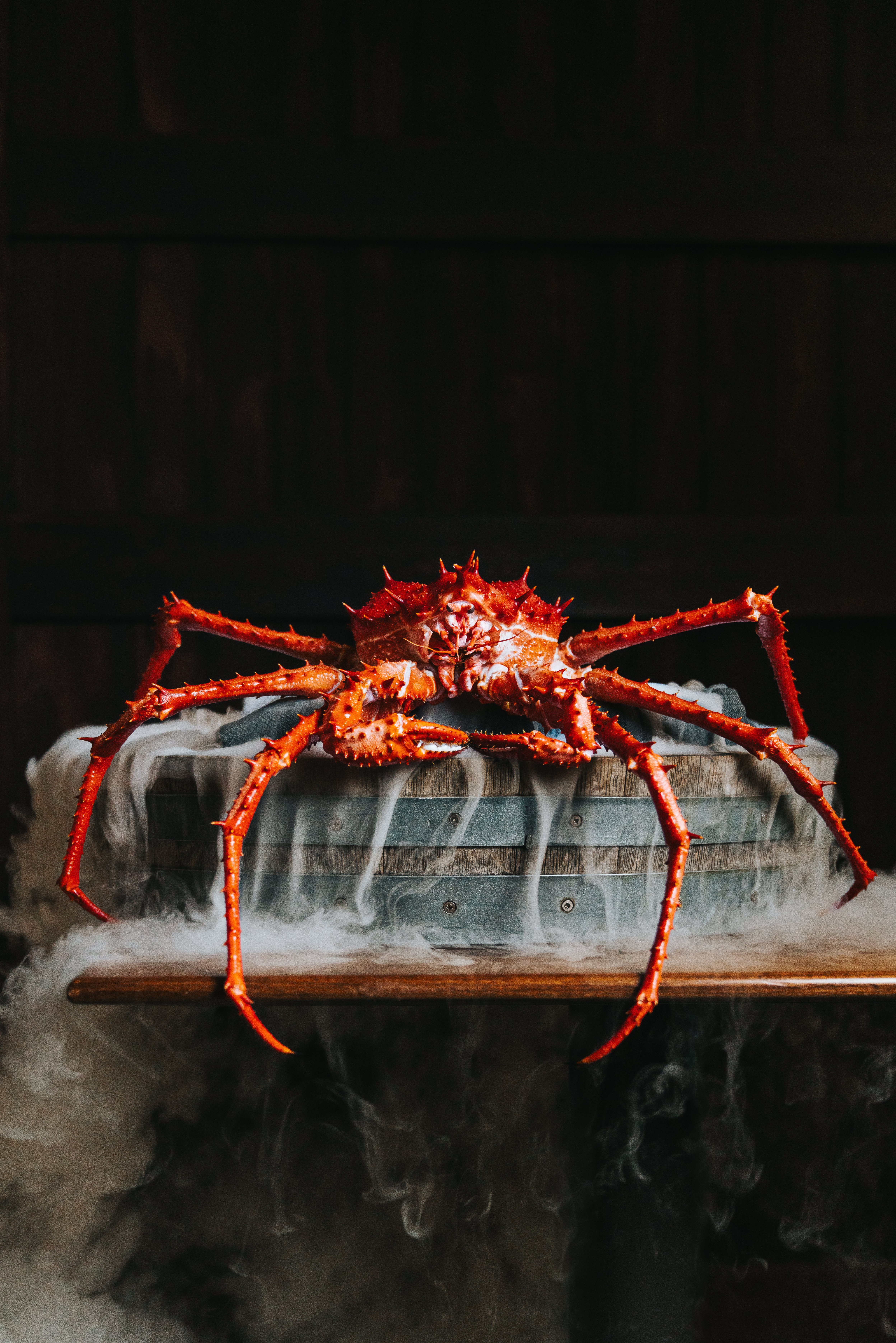Amisfield’s Giant Kiwi King Crab dish. Photo / Sam Stewart