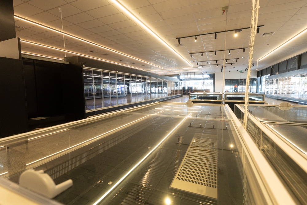 All ready for the food: the refurbished, expanded supermarket. Photo / Jason Dorday