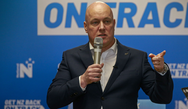 Christopher Luxon says he won't work with Te Pāti Māori. Photo / Alex Burton