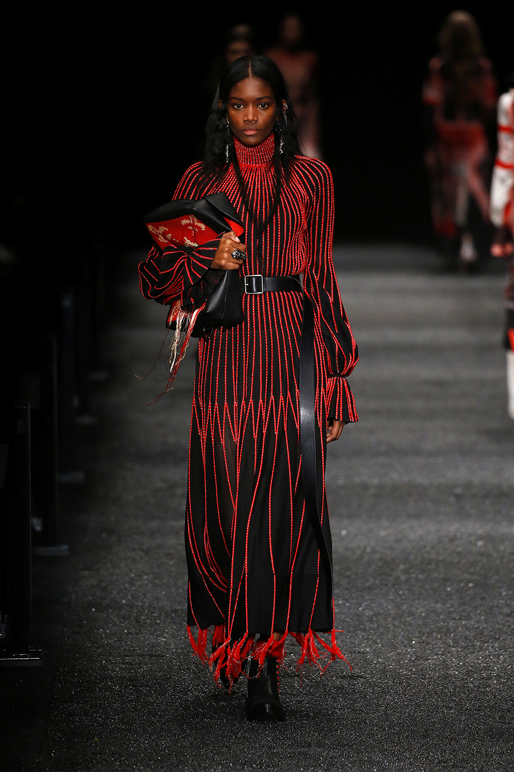 A model walks the runway during the Alexander McQueen designed by Sarah Burton show as part of the Paris Fashion Week, 2018. Photo / Getty Images