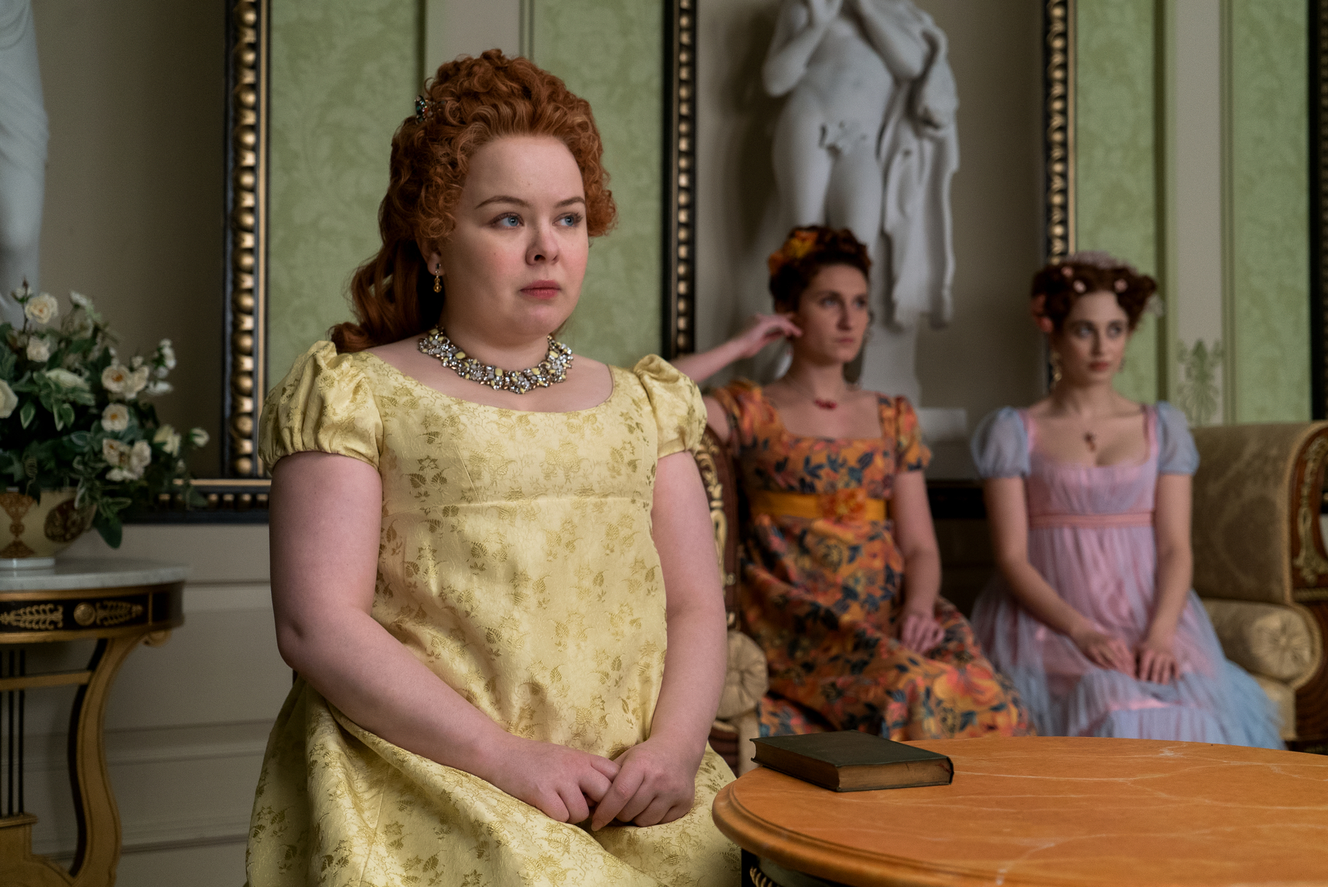 Nicola Coughlan as Penelope Featherington in a scene from Bridgerton. Photo / Netflix