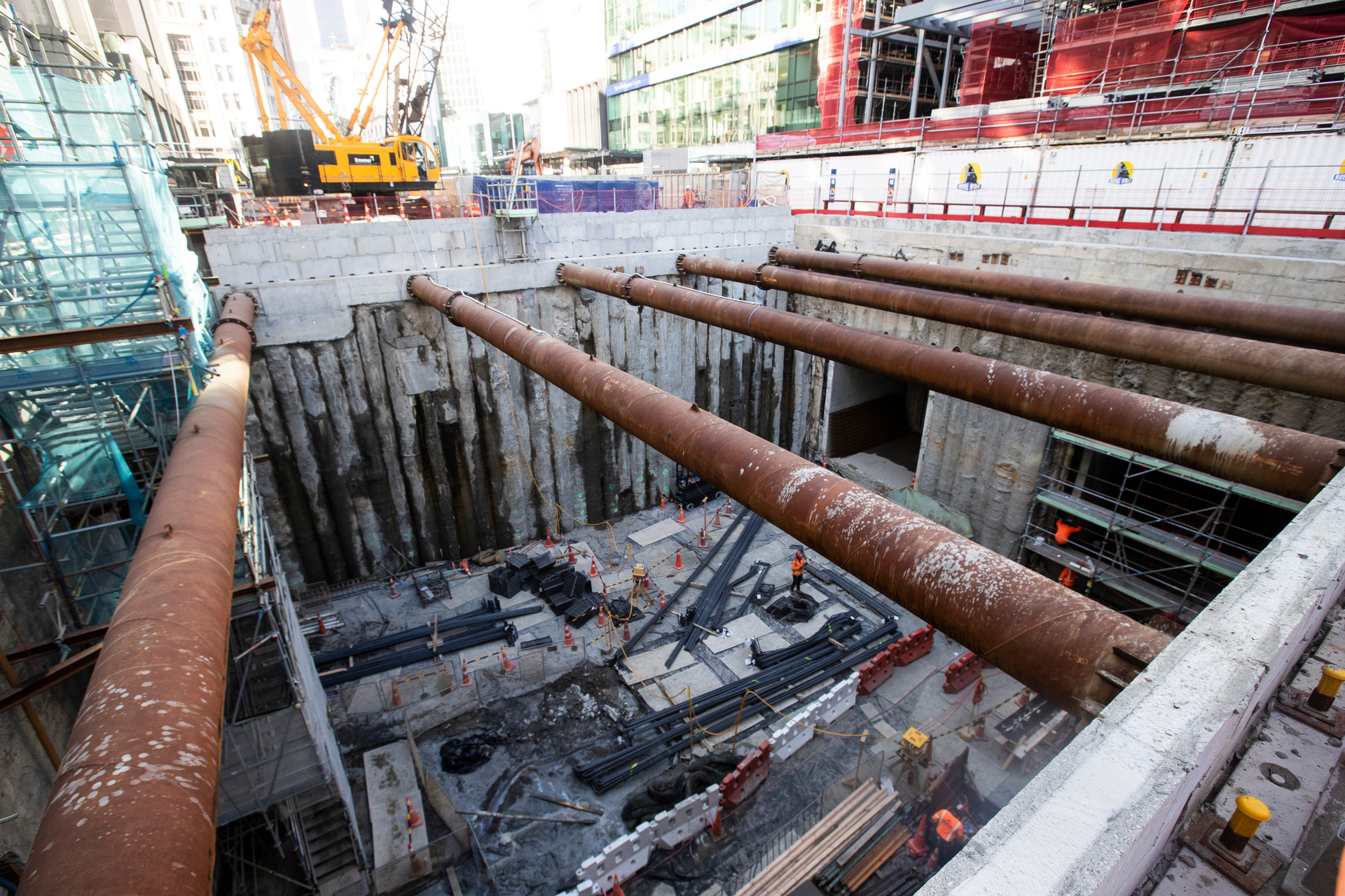 Cut and cover at the city end of the project. Photo / Jason Oxenham