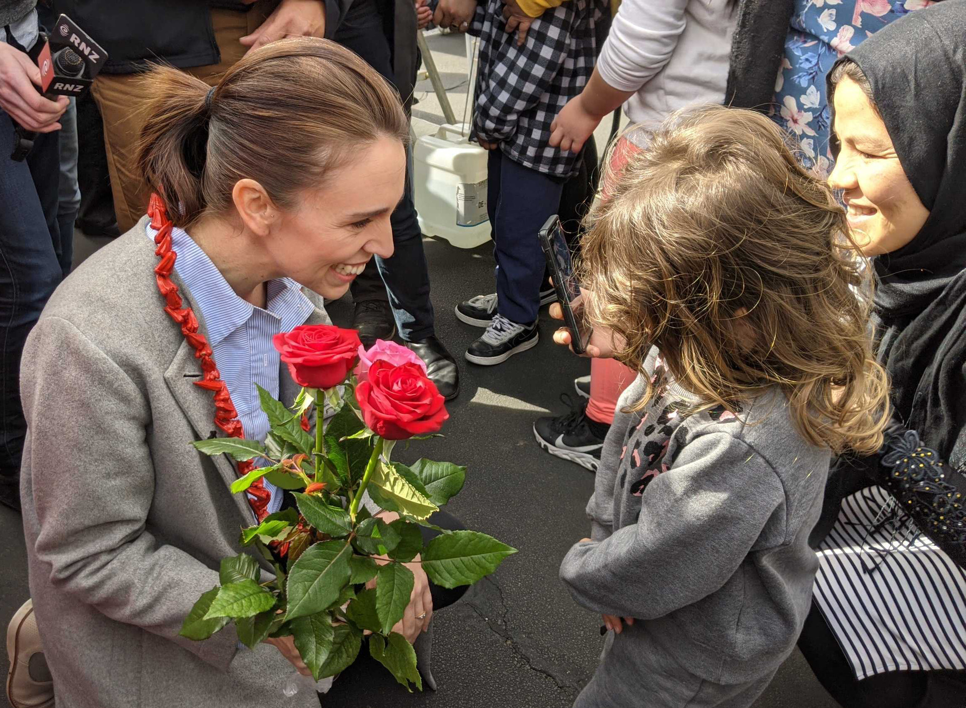 Prime Minister Jacinda Ardern, leader of the Labour Party, on the campaign trail in Otara. Photo / Amelia Wade 