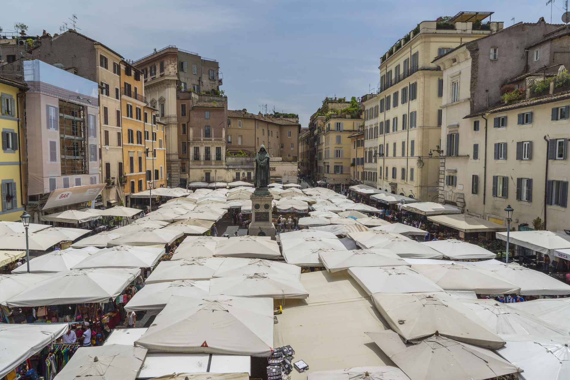 Campo de' Fiori is a local produce market in Rome, dating back to 1869. Photo / Getty Images