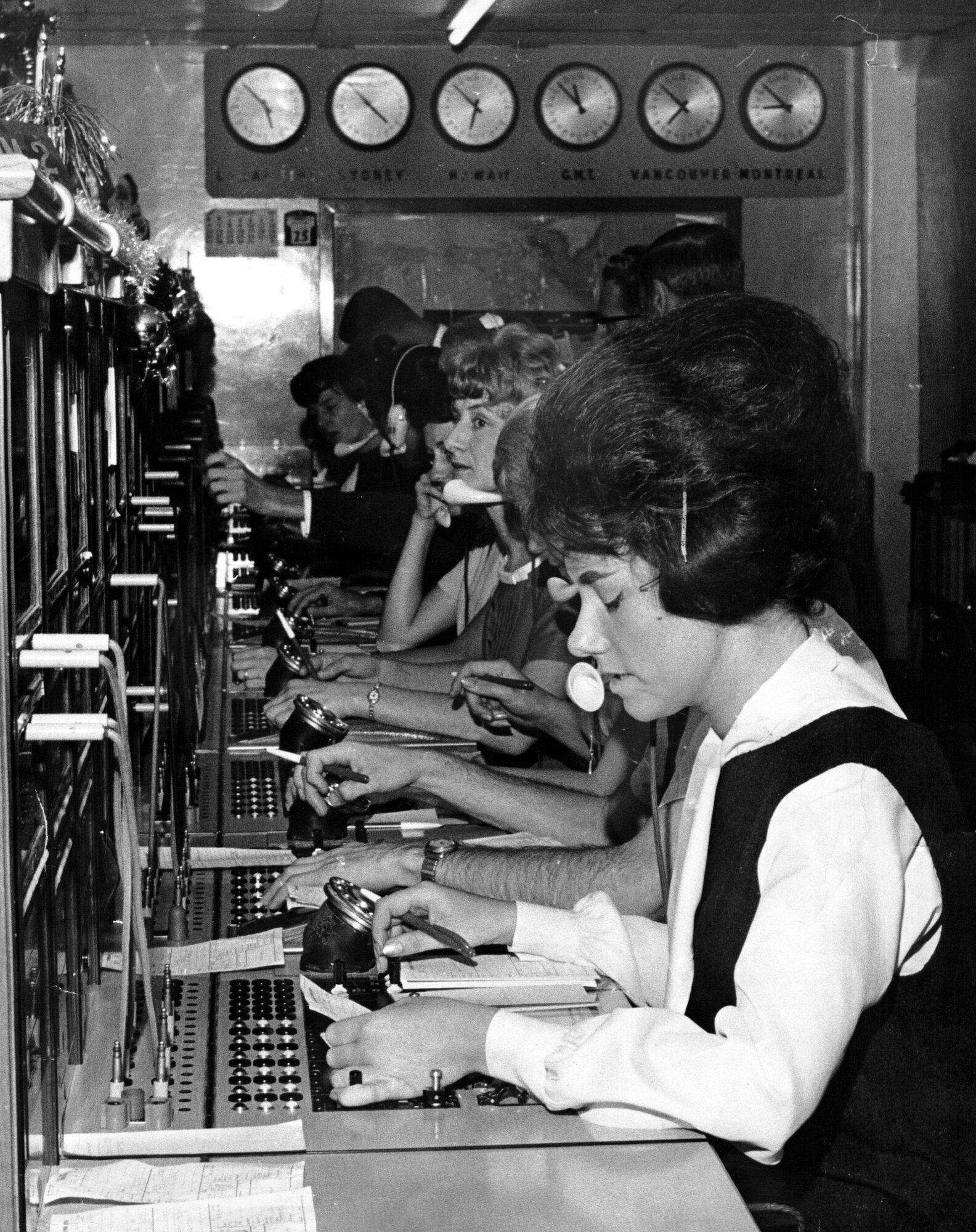 Telephone operators were affected by automation. Photo / NZ Herald