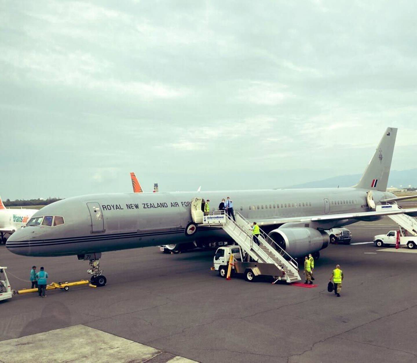 The RNZAF Boeing that has broken down in Washington, DC. Photo / Jason Walls