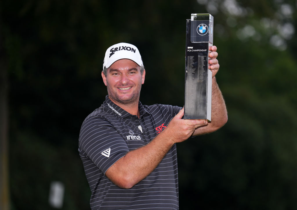 Ryan Fox poses with the trophy after winning the 2023 BMW PGA Championship at Wentworth Golf Club in England. Photo / Getty Images