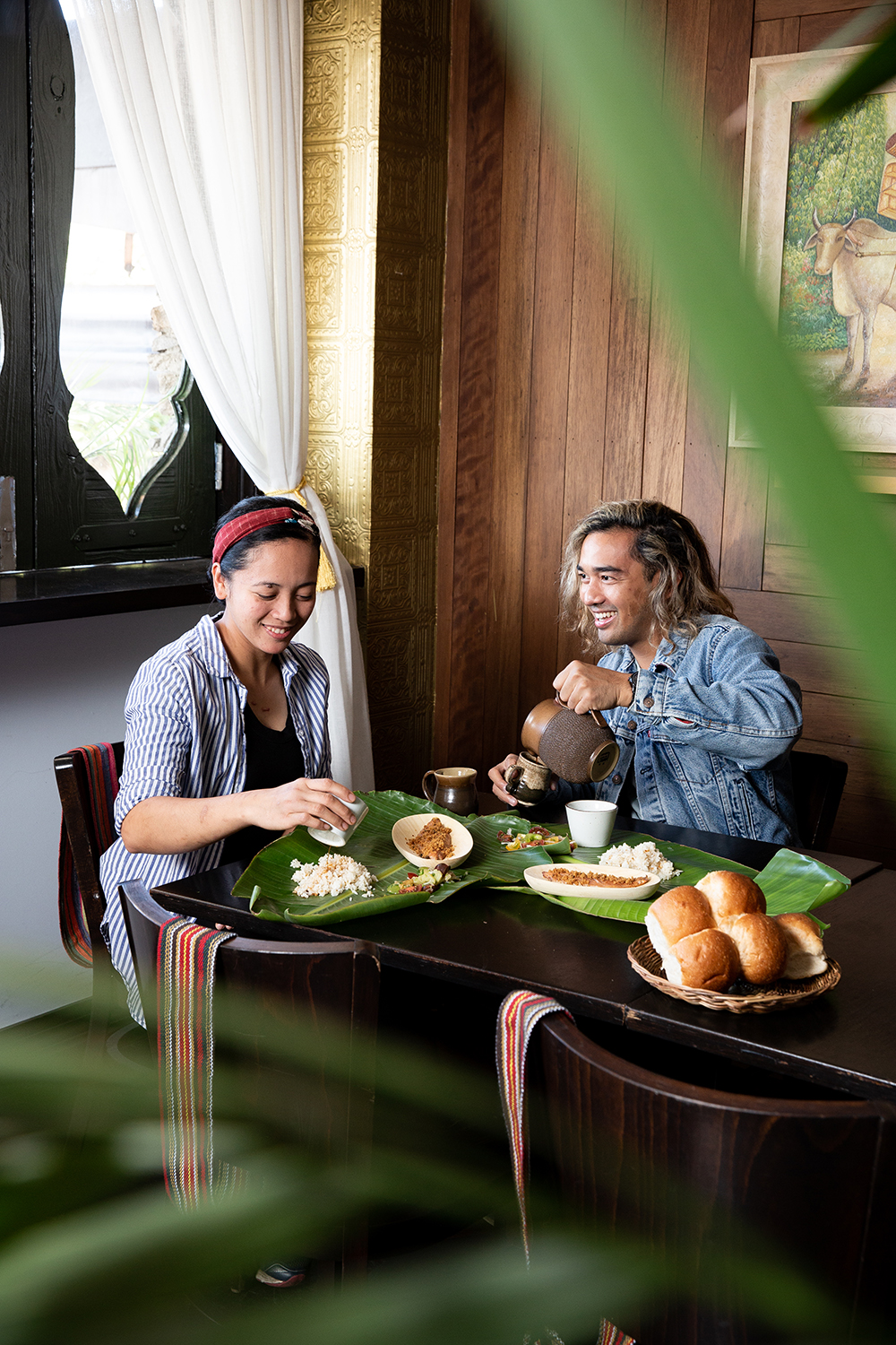 Chef Jess Granada and Carlo share a traditional Filipino breakfast at Carlo’s The Cult Project pop-up series at Nanam in 2019. Photo / Babiche Martens