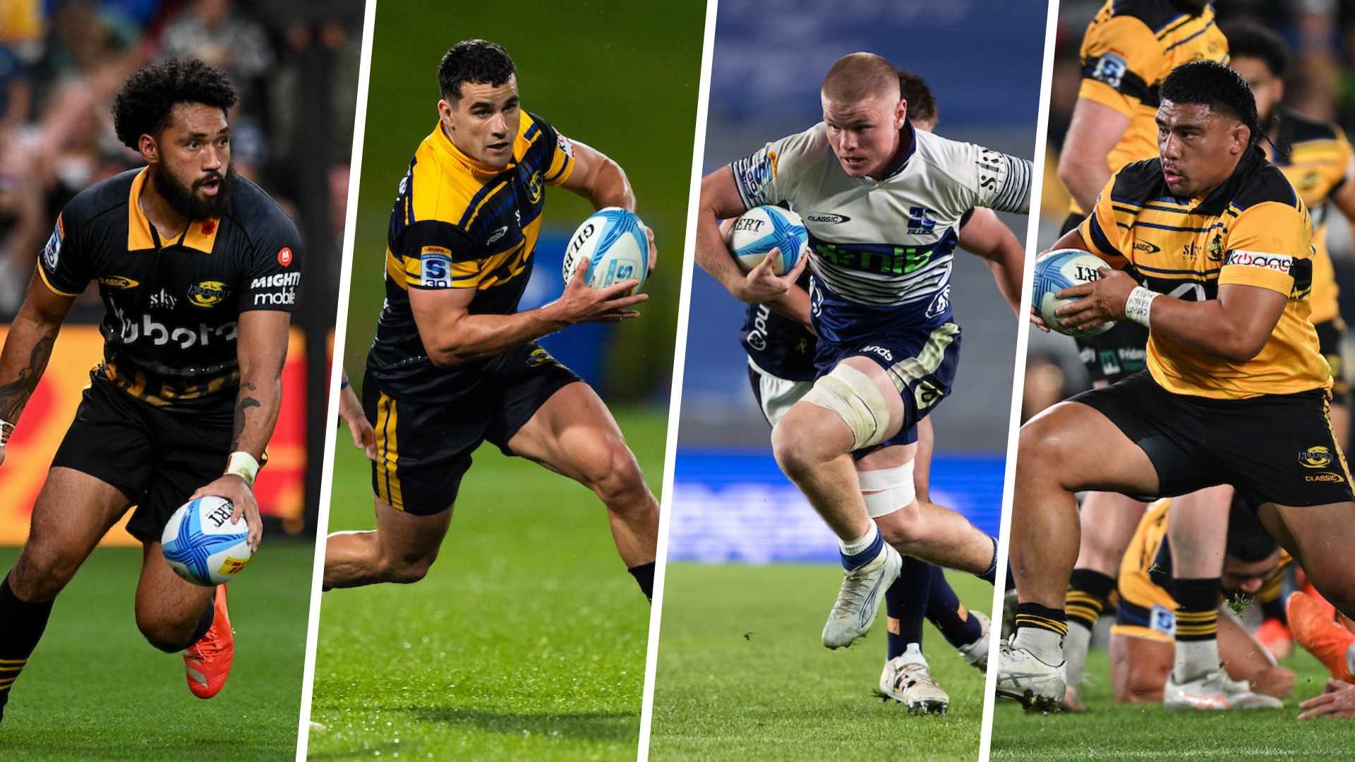 Fehi Fineanganofo, Josh Moorby, Anton Segner and Xavier Numia have all been named in the All Blacks for the first time. Photo / Photosport