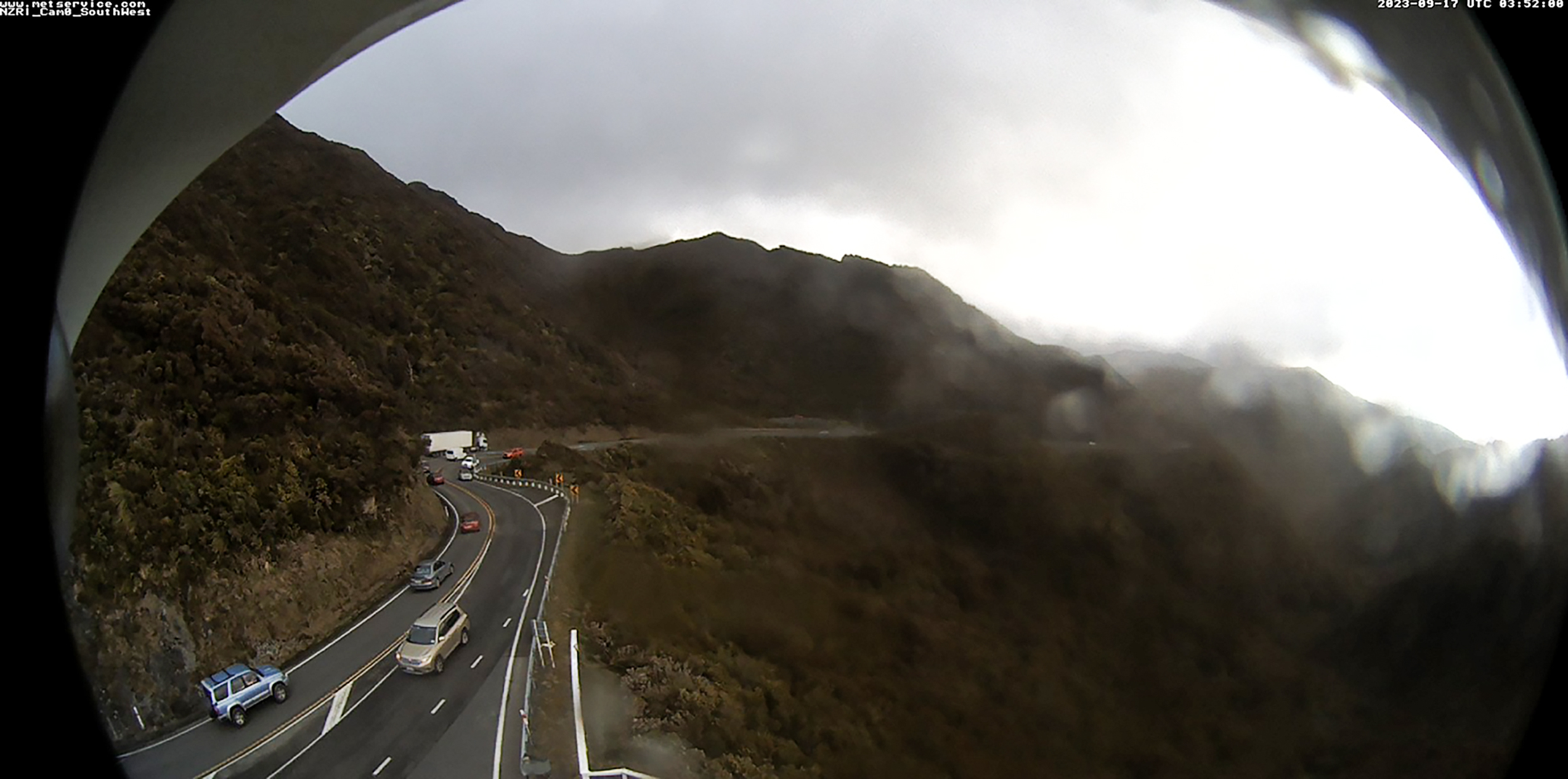 State Highway 2 has been closed at Remutaka Hill due to high winds.