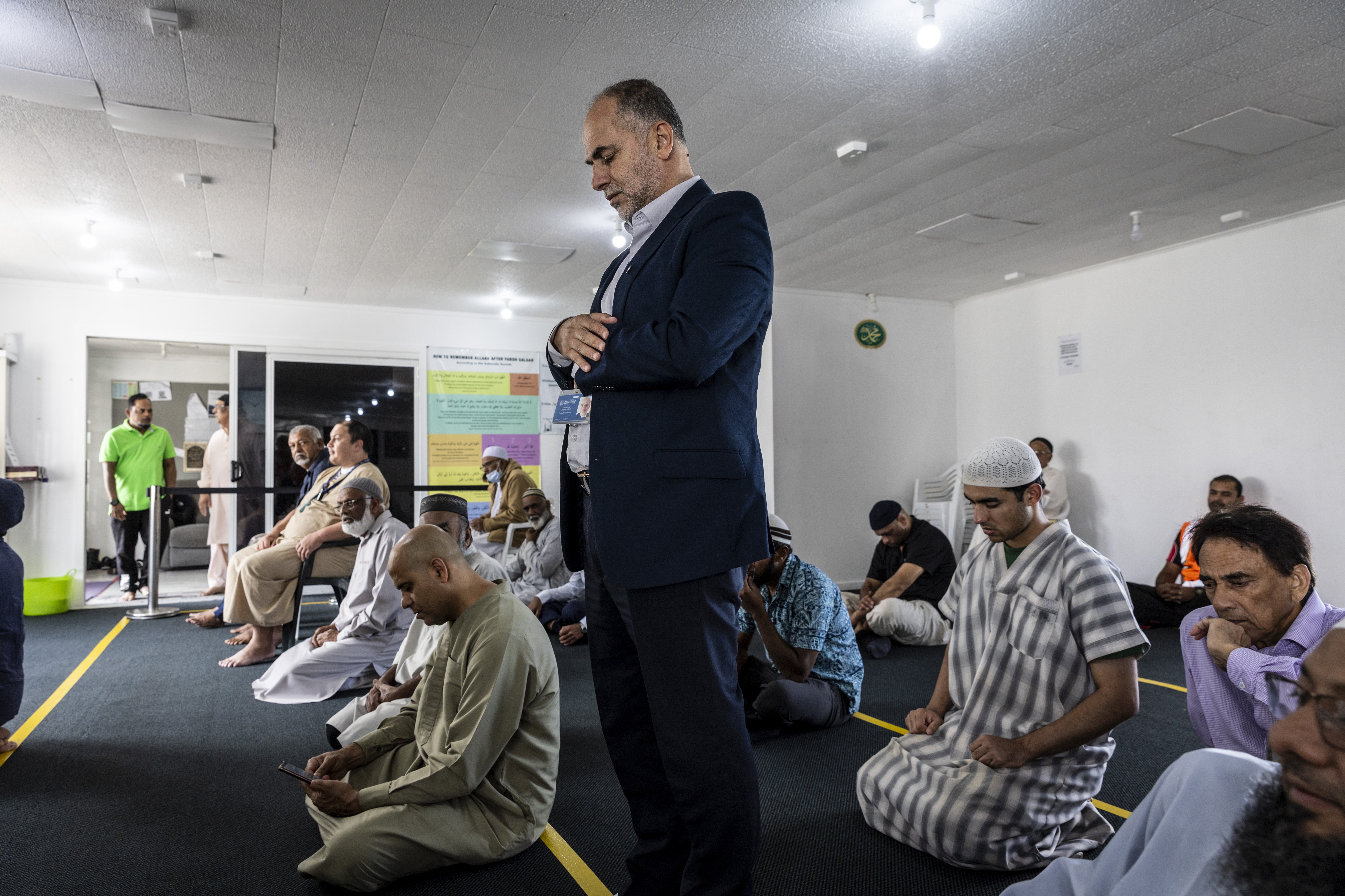 Mustafa Derbashi in prayer at Masjid-e-Bilal Mosque in Glen Eden in anticipation for the Islamic holy month of Ramadan. Photo / Michael Craig




�