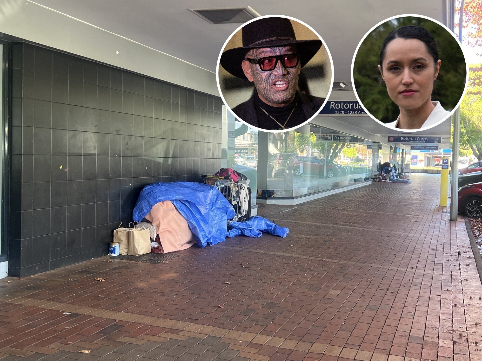 Rotorua Mayor Tania Tapsell and Waiariki MP Rawiri Waititi have clashed over the Rotorua Lakes Council's treatment of homeless people who had set up a makeshift camp on Amohia St. Photo / Kelly Makiha
