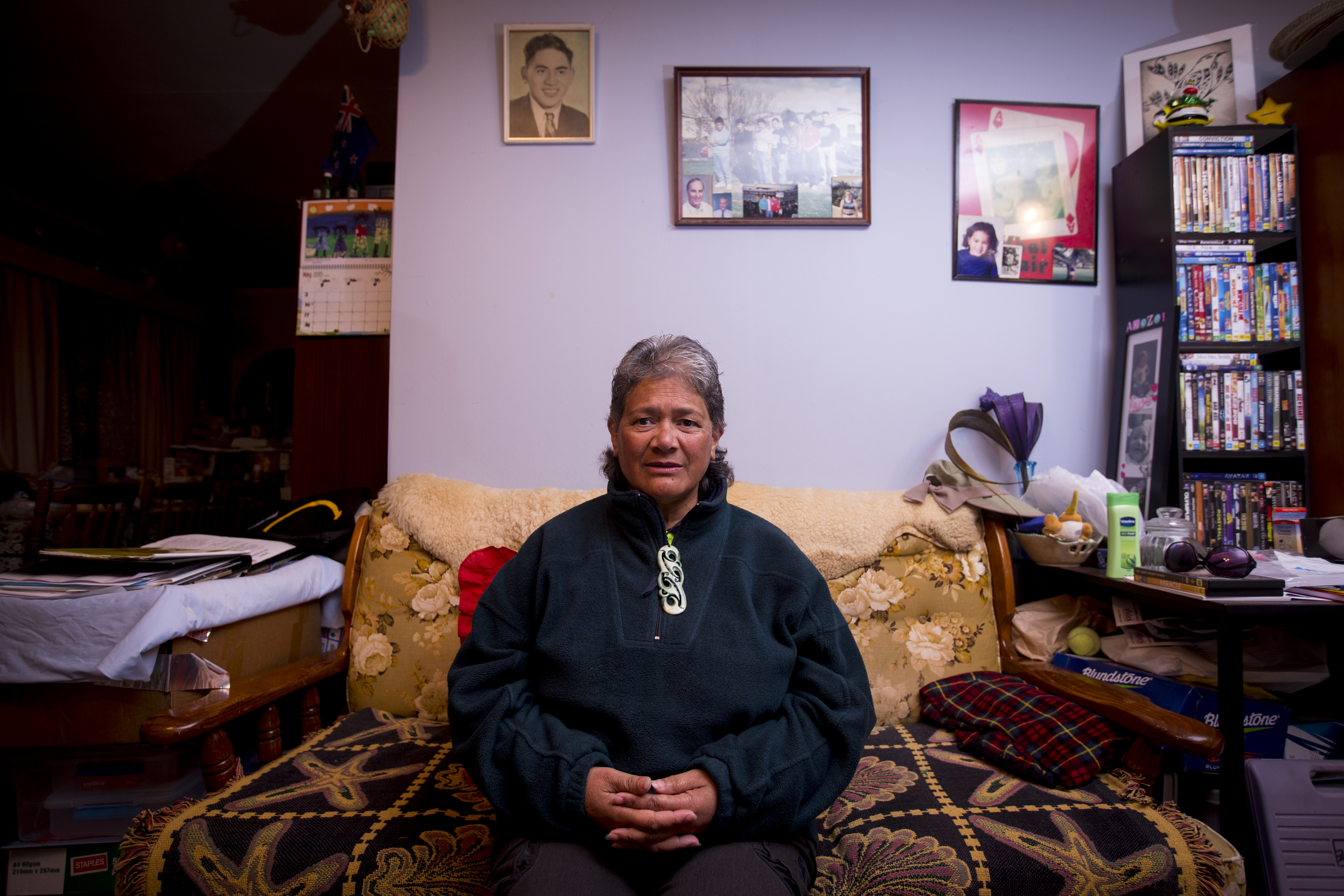 Charlotte Marsh at her former home in Manurewa before it was forcibly sold by Auckland Council following her refusal to pay $12,000 in rates. Photo / Dean Purcell