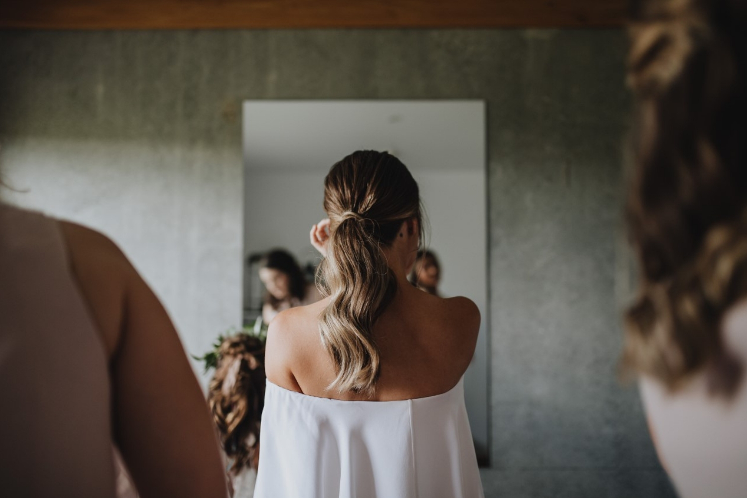 Bride Melissa styled by Brooke. Photo / Erica Jane Photo 