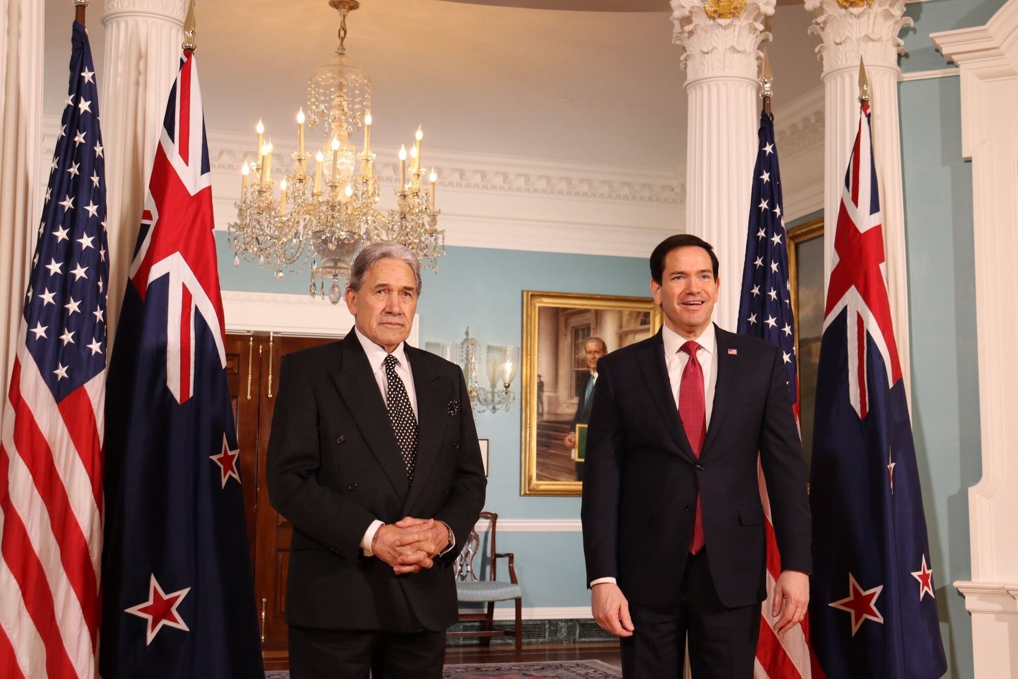Foreign Affairs Minister Winston Peters met US Secretary of State Marco Rubio in Washington last week.