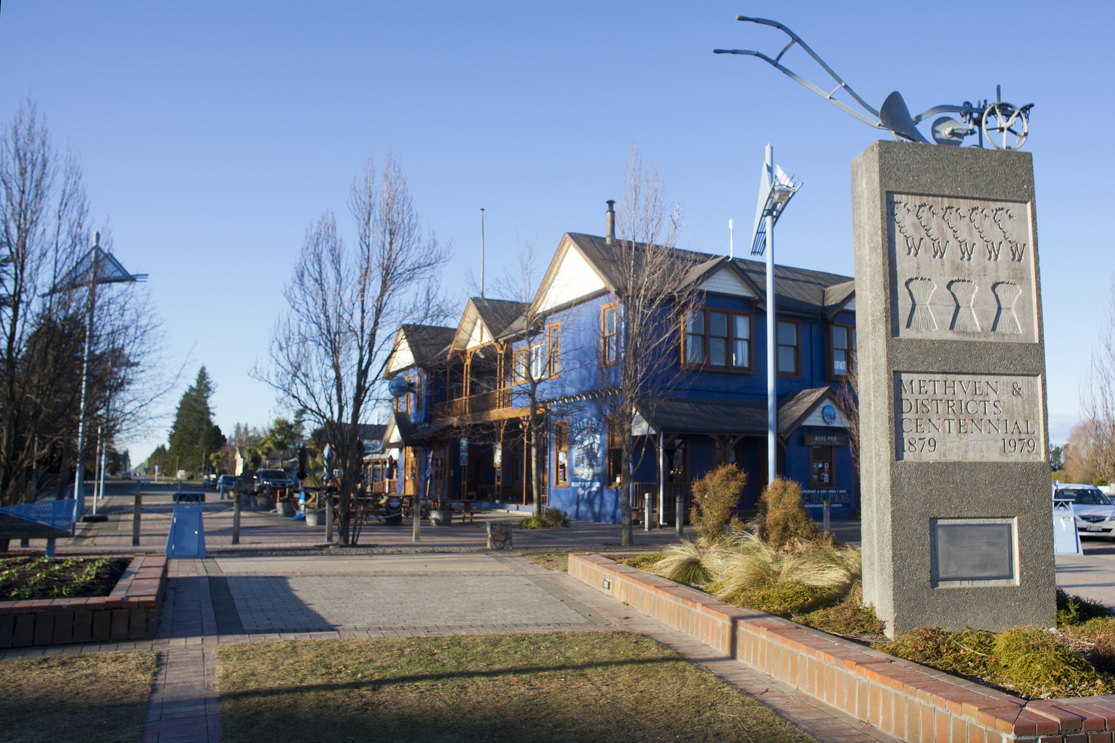 The Blue Pub in Methven, Canterbury. Photo / Kelly Lynch
