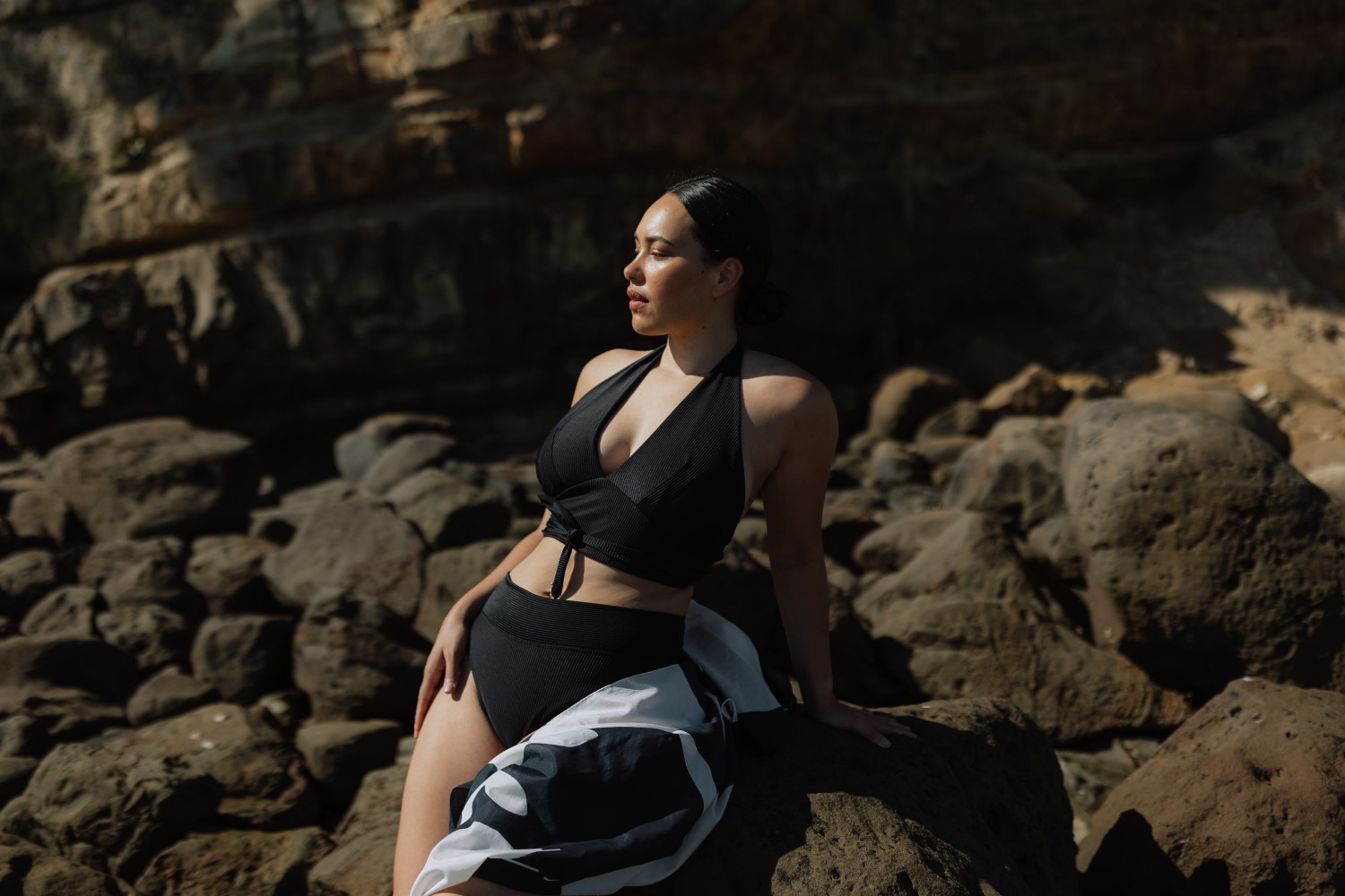 Rachel Mills Dune One piece Swimsuit - Black