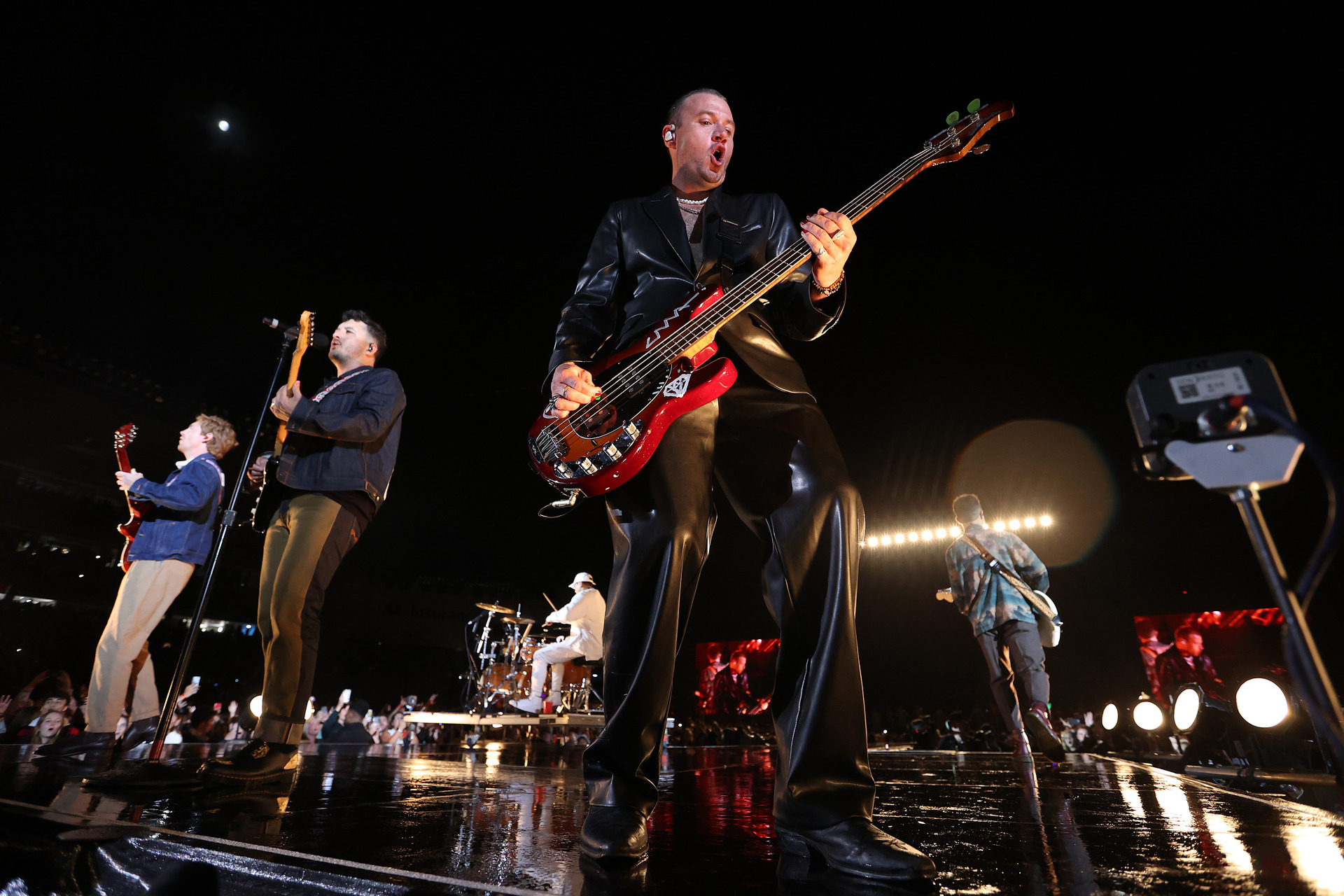 Headline act Six60 at tonight's Eden Park concert. Photo / Fiona Goodall/Getty Images