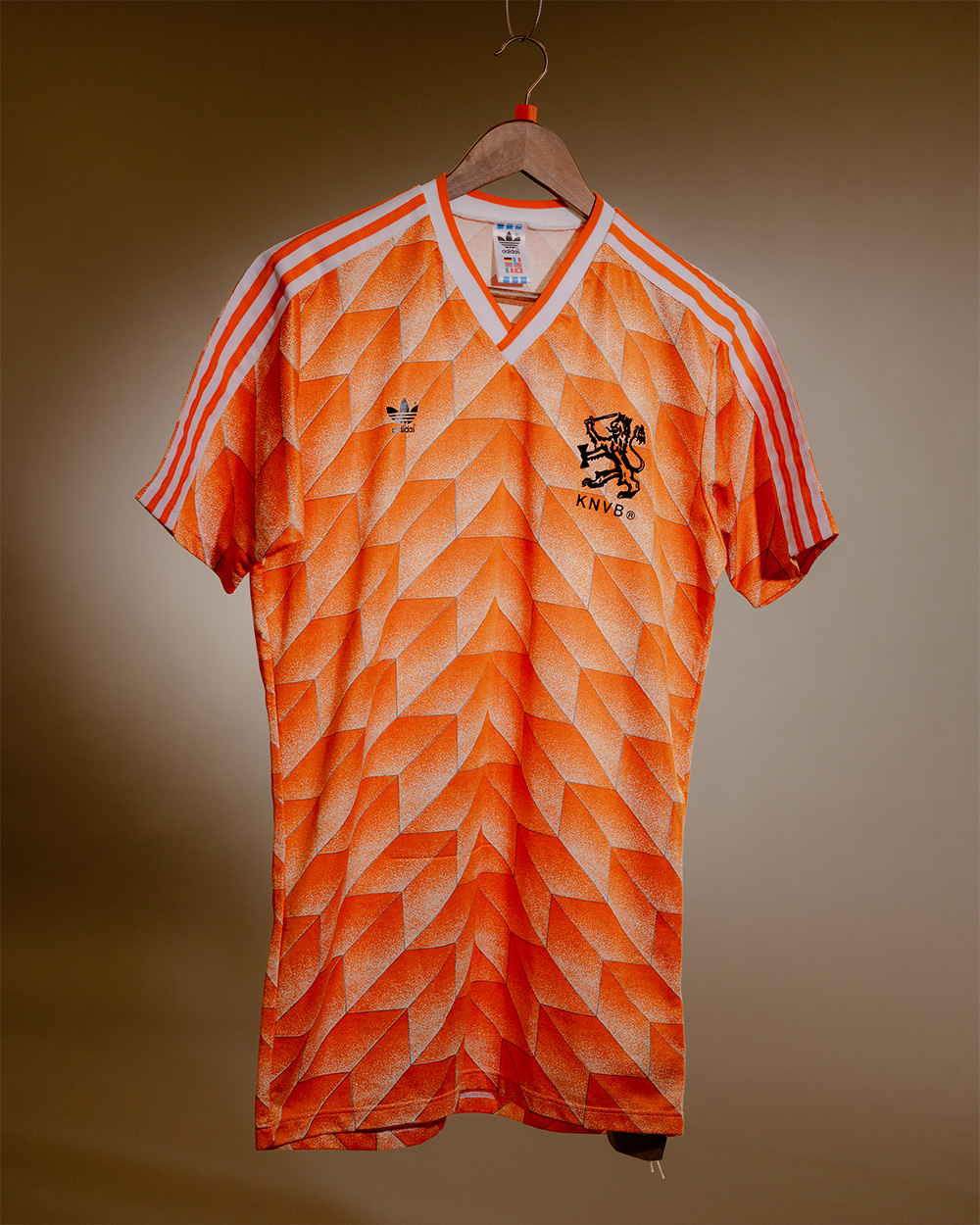 The Netherlands European Champion shirt, described as the epitome of vintage football jerseys. Photo / Jack Roe for The New York Times