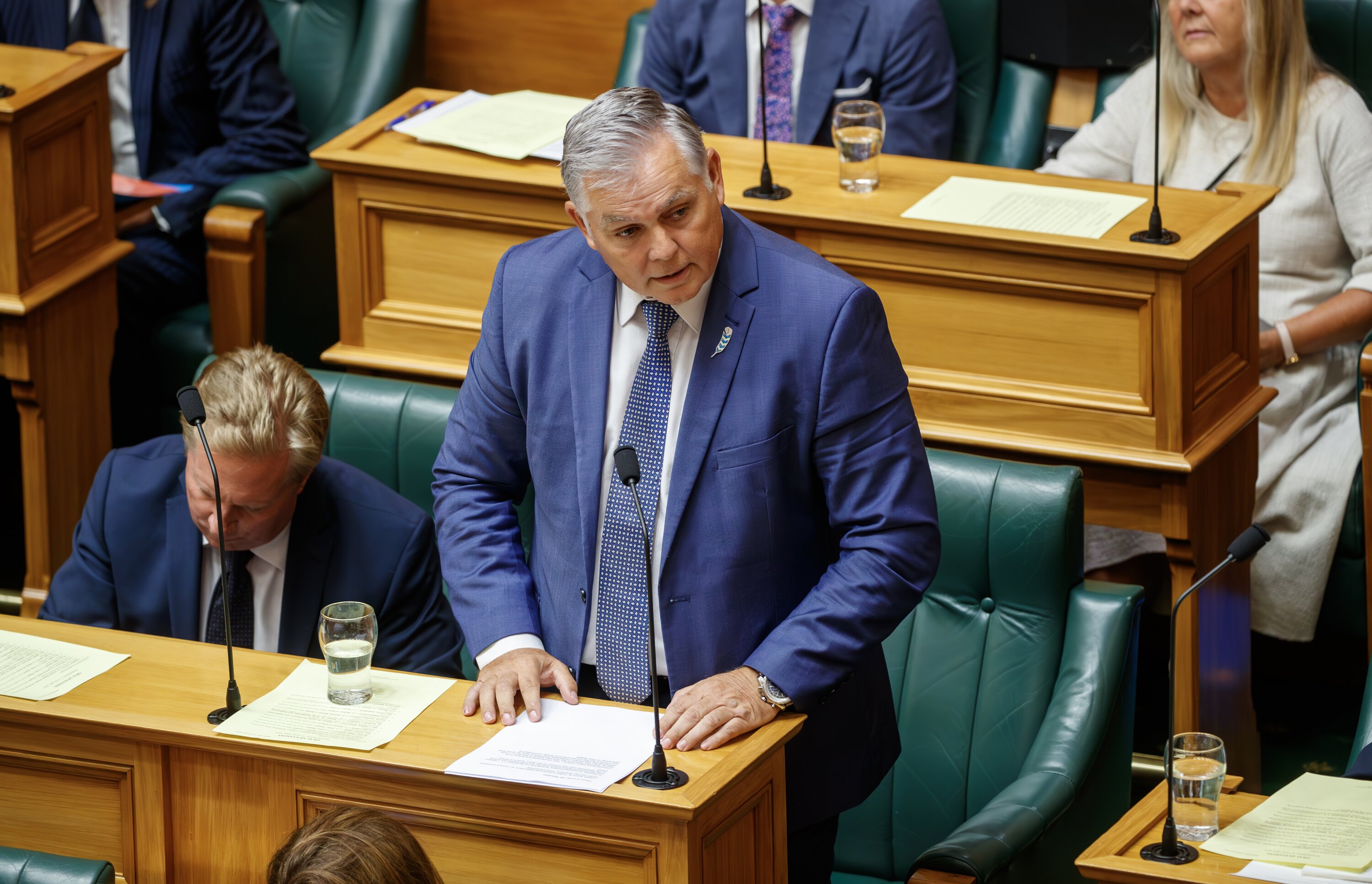 Police Minister Mark Mitchell correcting his comments in the House. Photo / Mark Mitchell