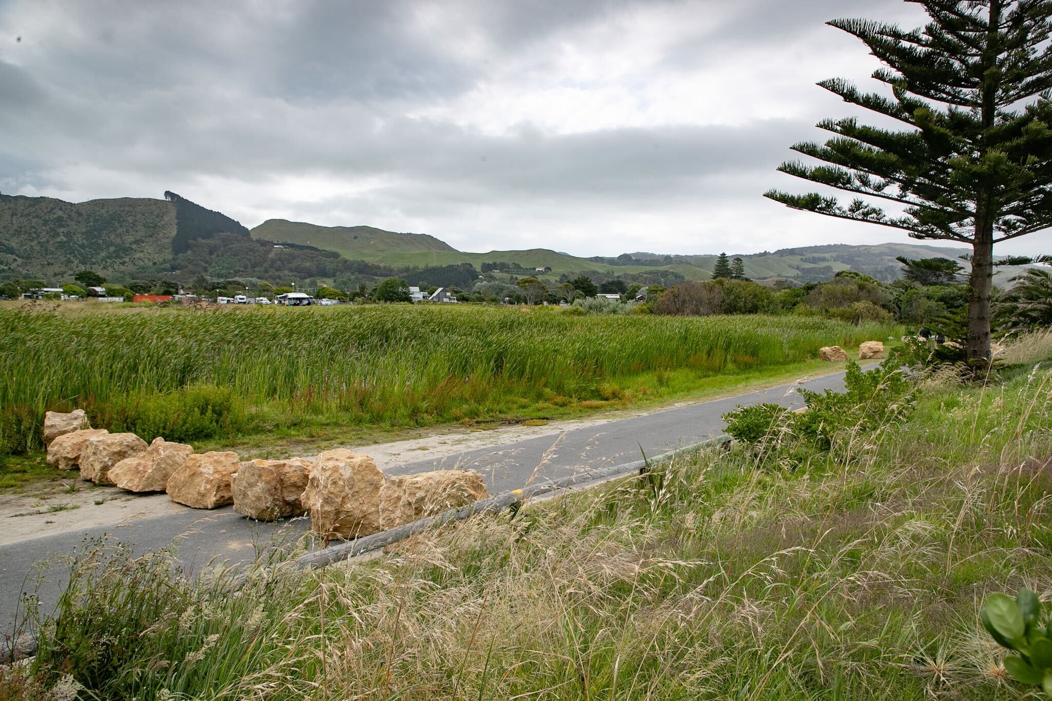 Landowner Eru Smith says this accessway is blocked for the foreseeable future. Photo / Warren Buckland