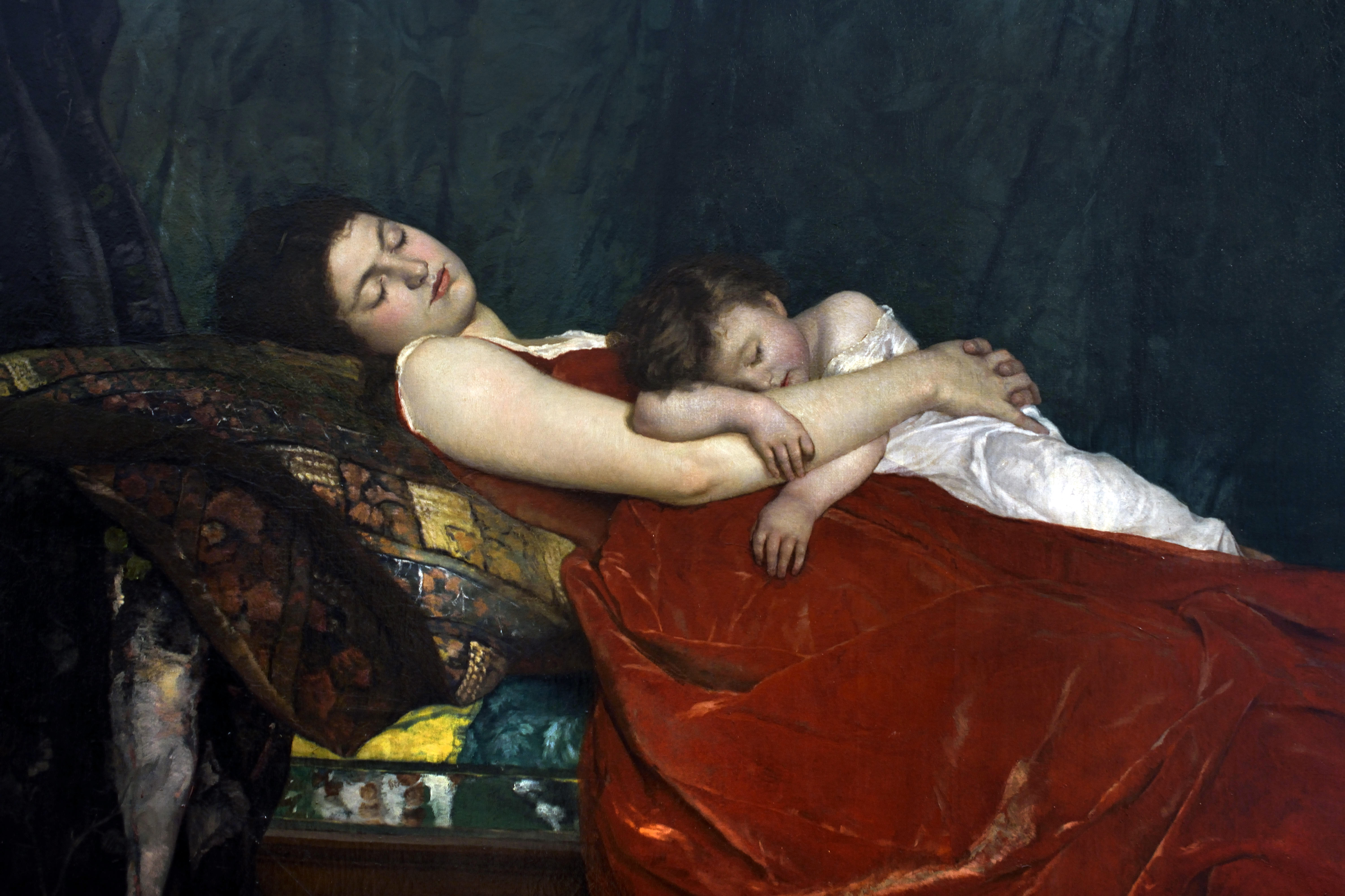 On canvas: Le Sommeil by Alphonse-Eugene-Felix. Photo / Alamy