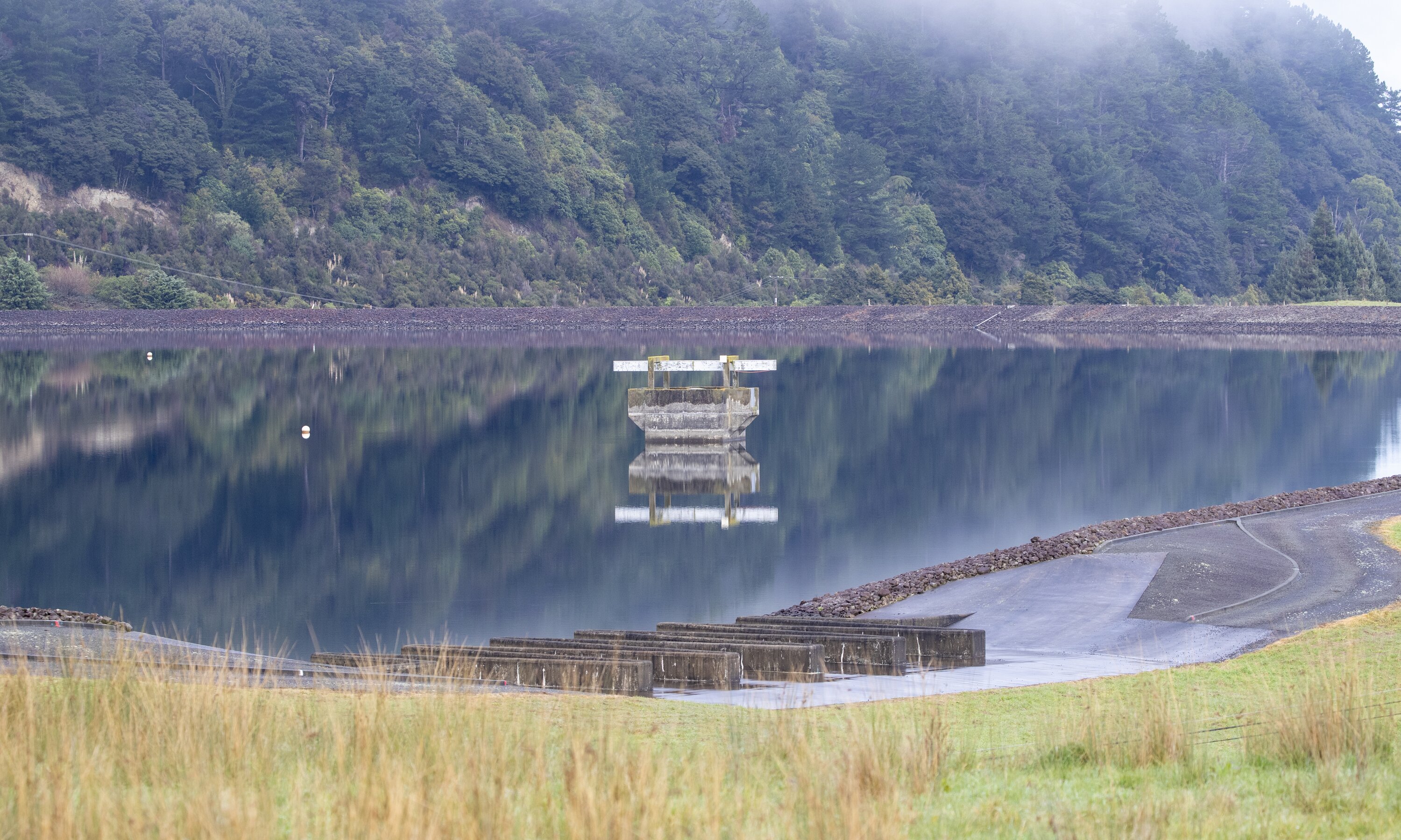 The Stuart Macaskill water storage lakes at Te Mārua, near the water treatment plant. Photo / Mark Mitchell