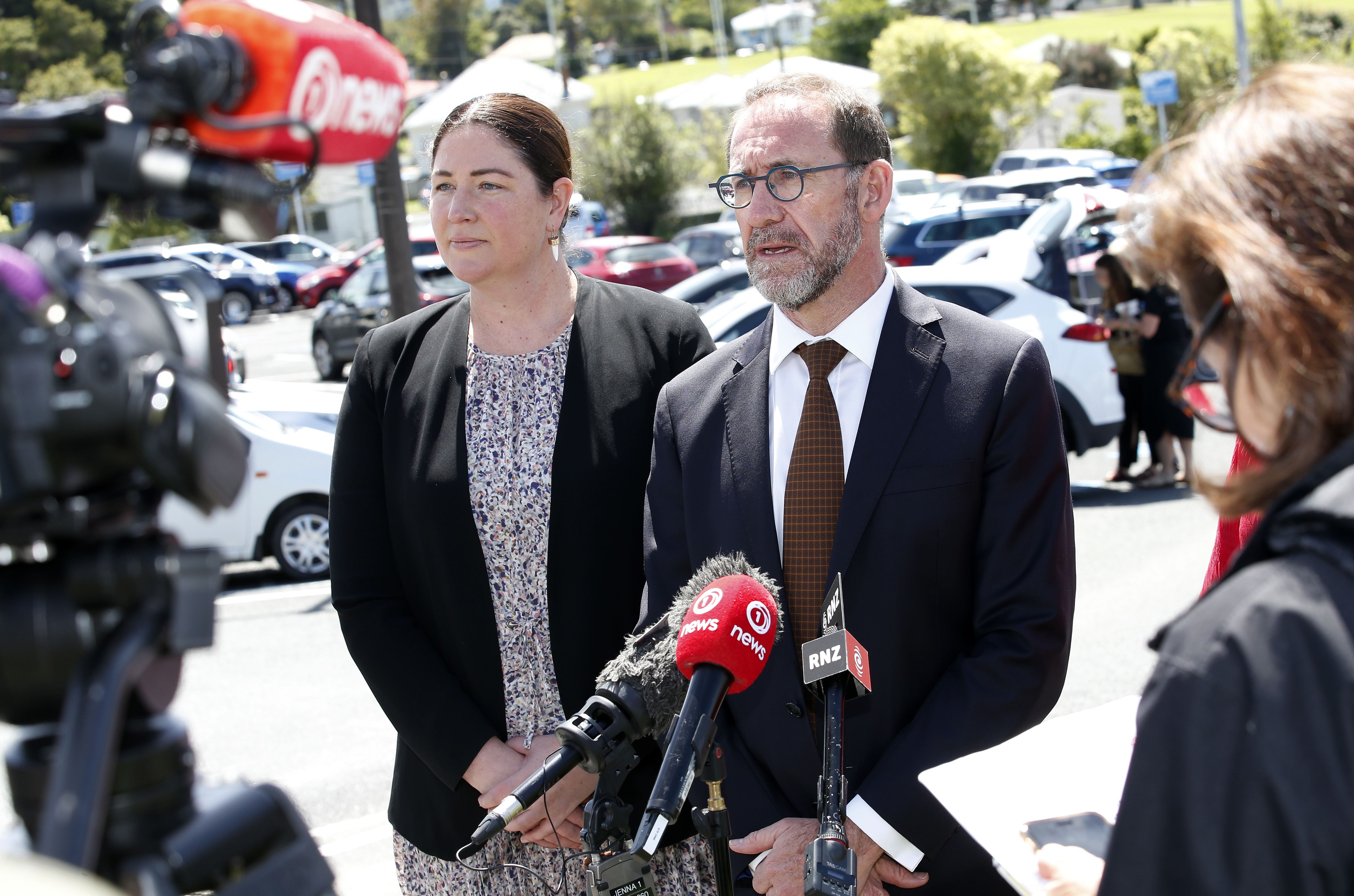 Northland MP Willow-Jean Prime and Andrew Little at the announcement of funding for the new Whangārei Hospital. Photo / Michael Cunningham