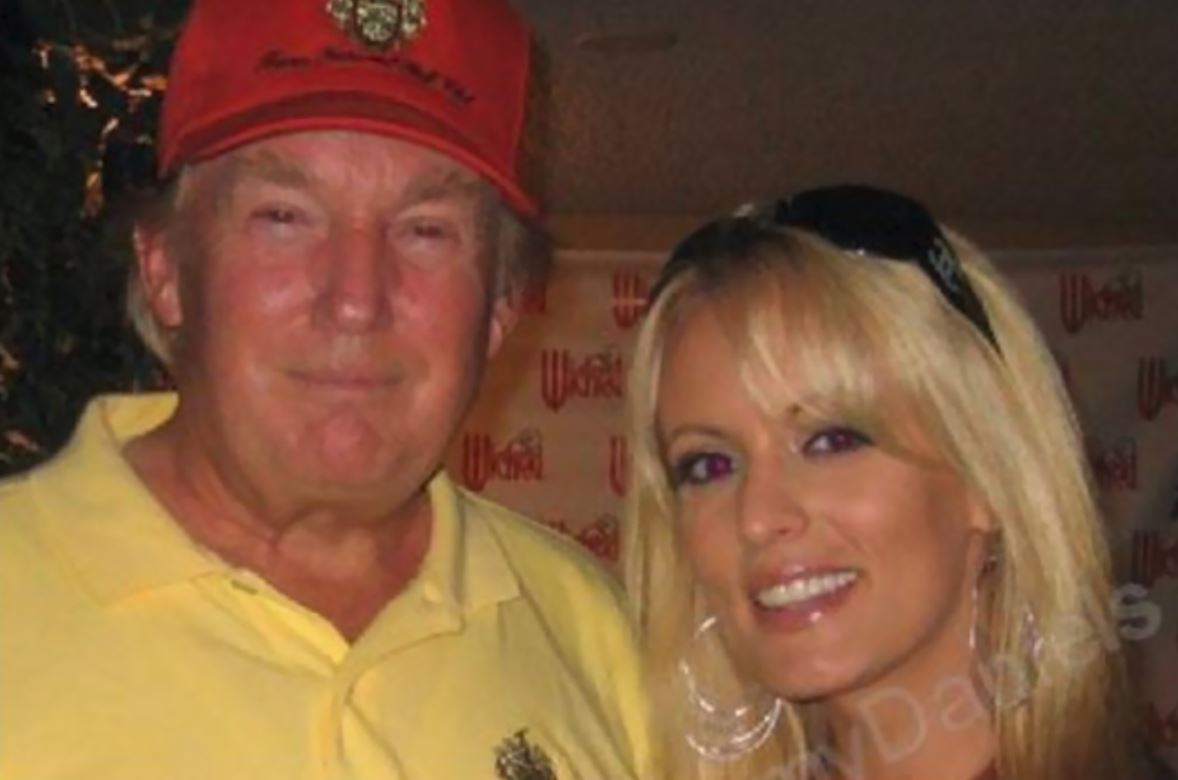Donald Trump with adult film star Stormy Daniels in 2006. Photo / MySpace/Stormy Daniels