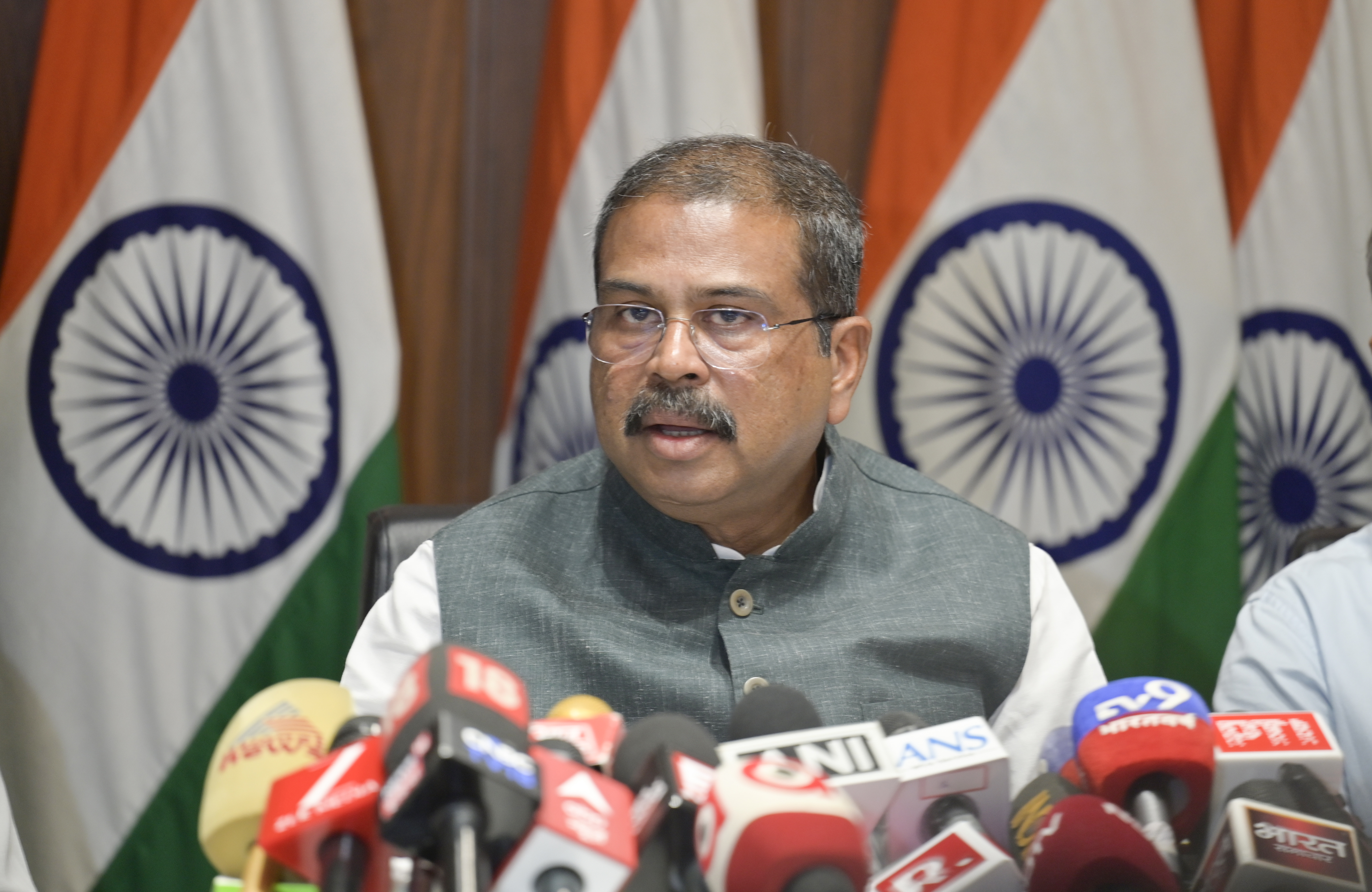 The protestors have demanded the resignation of Education Minister Dharmendra Pradhan after testing scandals. Photo / Getty Images