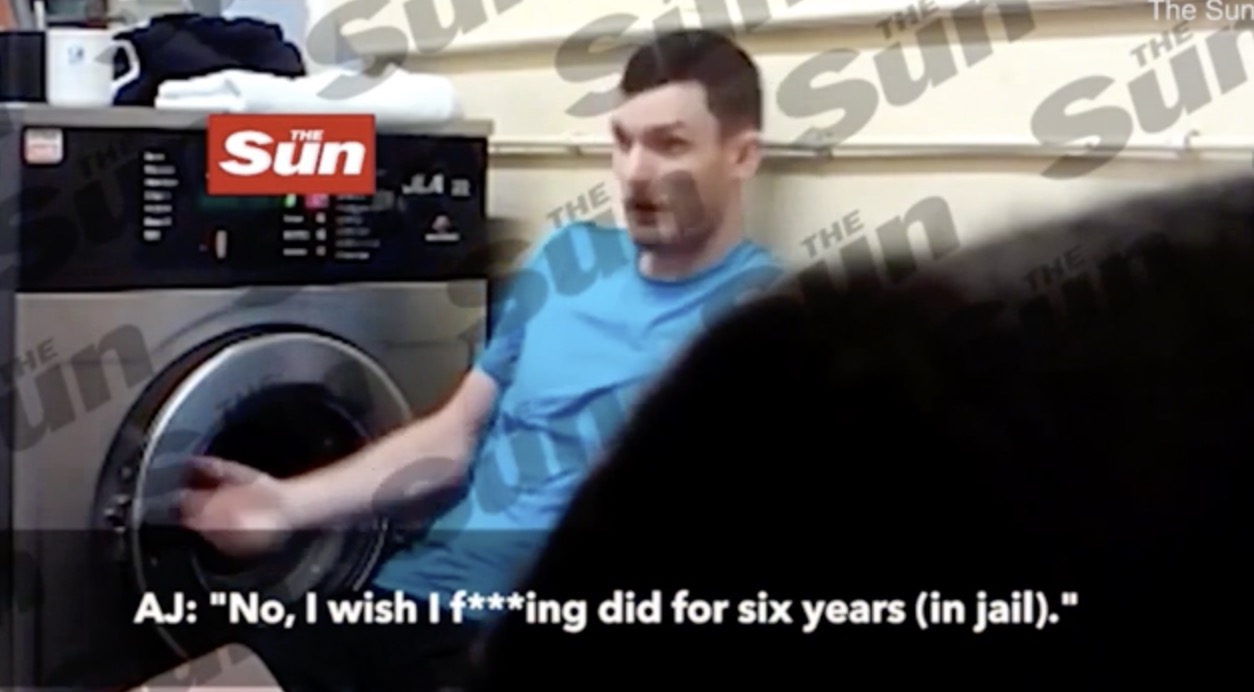 Raw: Adam Johnson prison video - footballer says he wished he had raped  victim