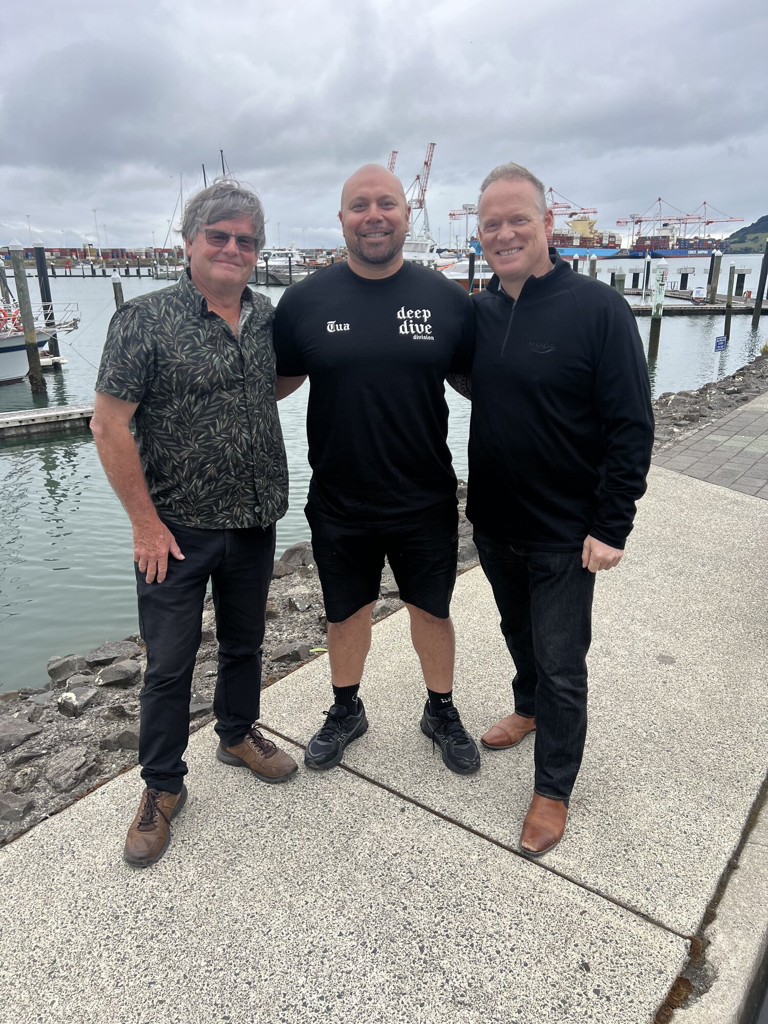 Chris Battershill, Tua Karalus and Aaron Hynds.