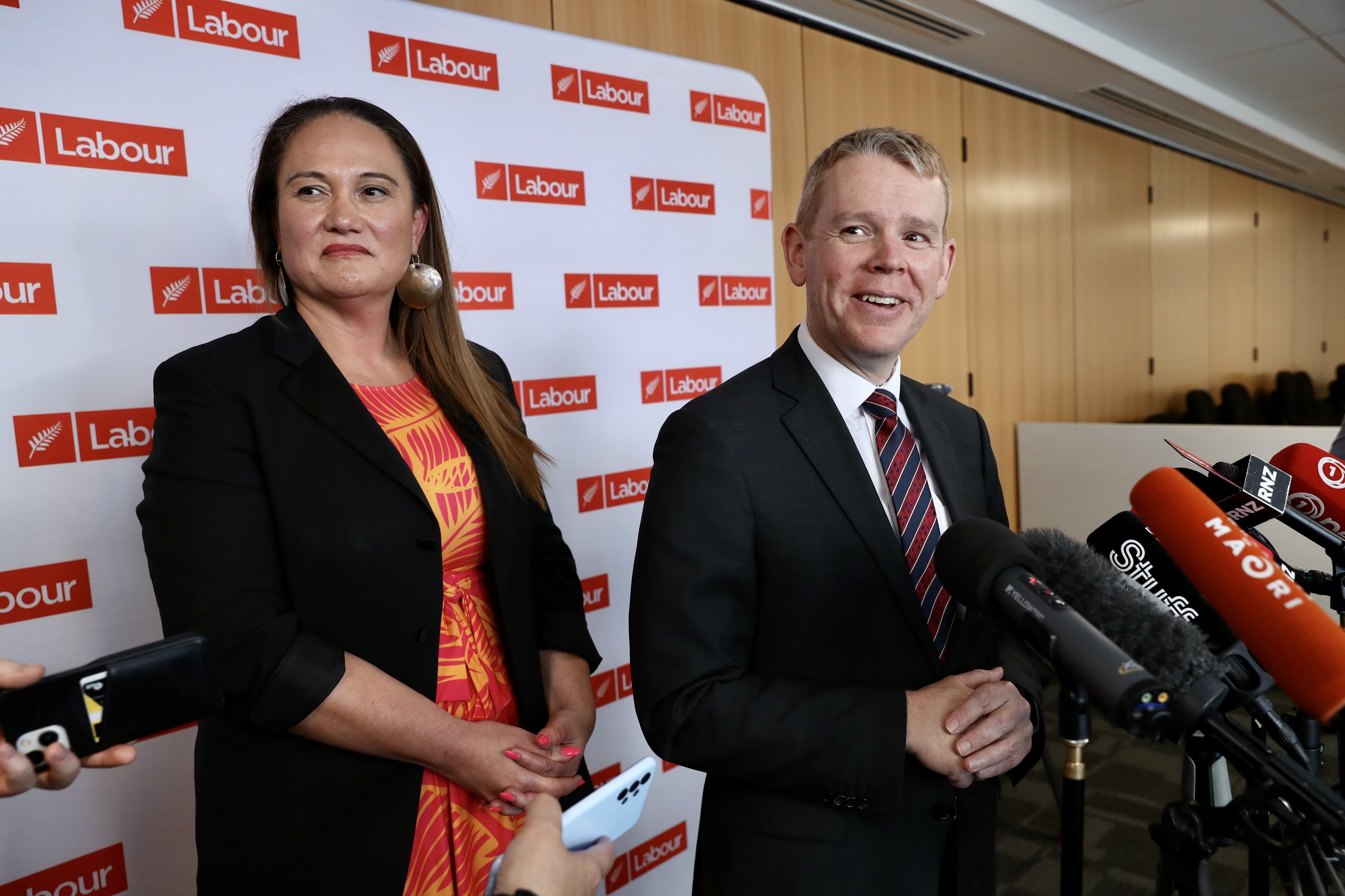 Chris Hipkins and Carmel Sepuloni. Photo / Mark Mitchell