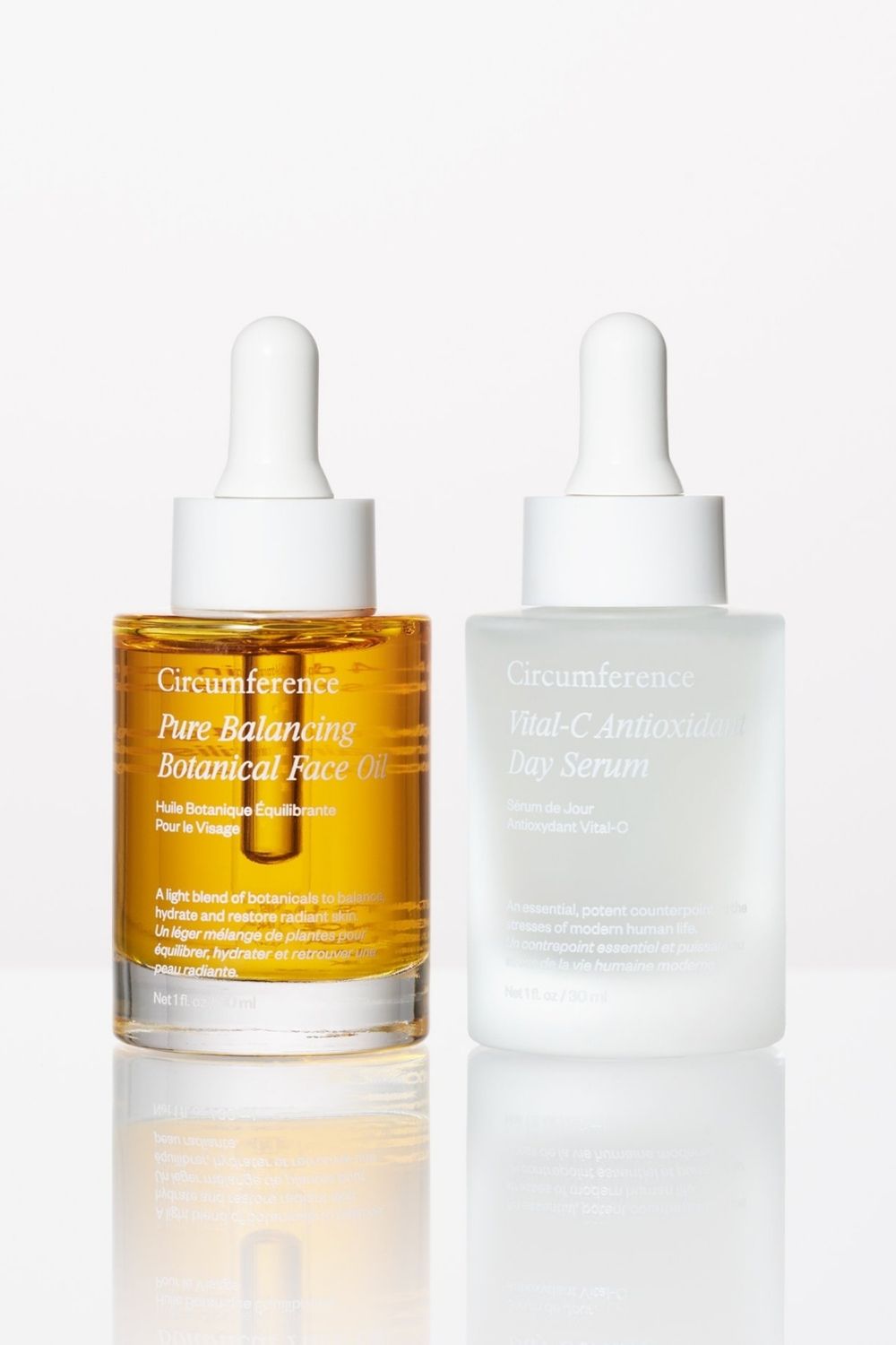 Two of Jina's favourite products from the range, which she layers together morning and evening. Photo / Supplied 