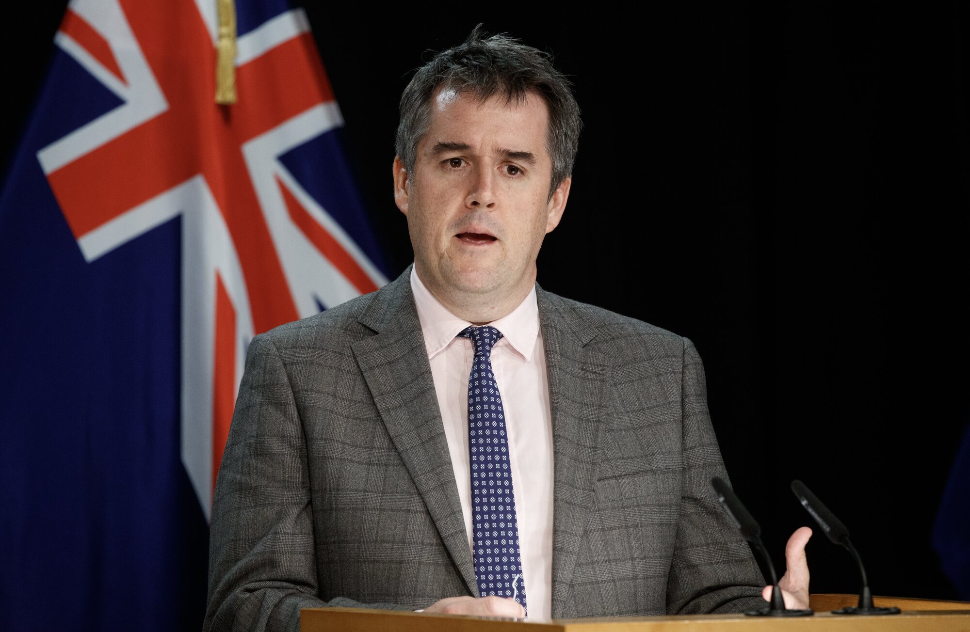 National's Infrastructure and Transport Minister Chris Bishop wasn't impressed by Labour's reshuffle. Photo / Mark Mitchell










