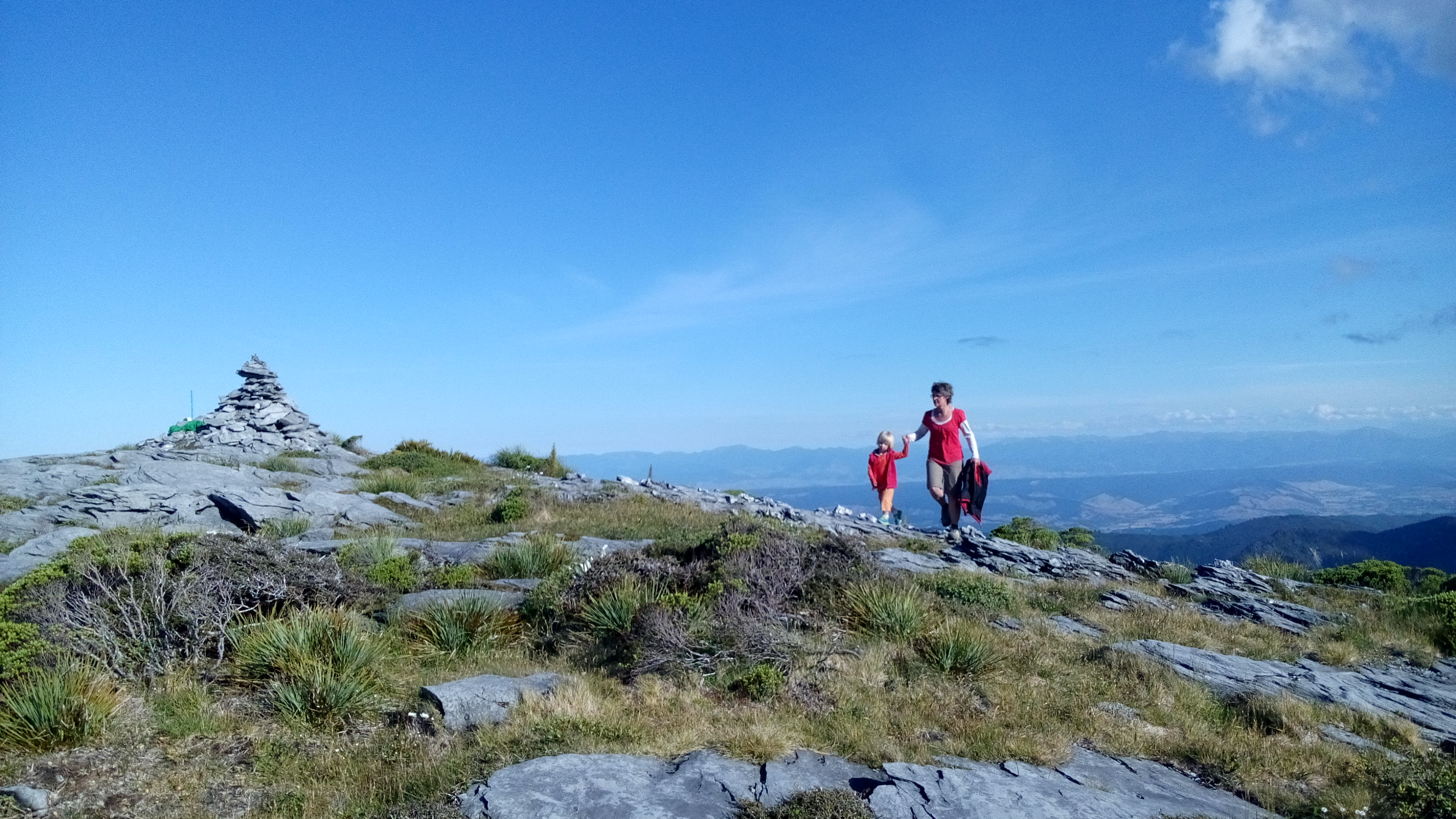 Mt Arthur, near Nelson, offers easy tramping tracks and spectacular views.