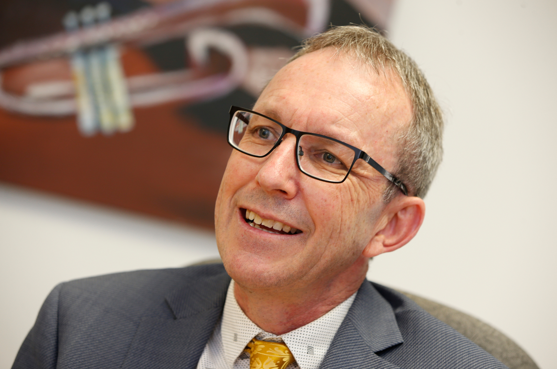 Tauraroa Area School principal Grant Burns, pictured here in 2019. Photo / Michael Cunningham
