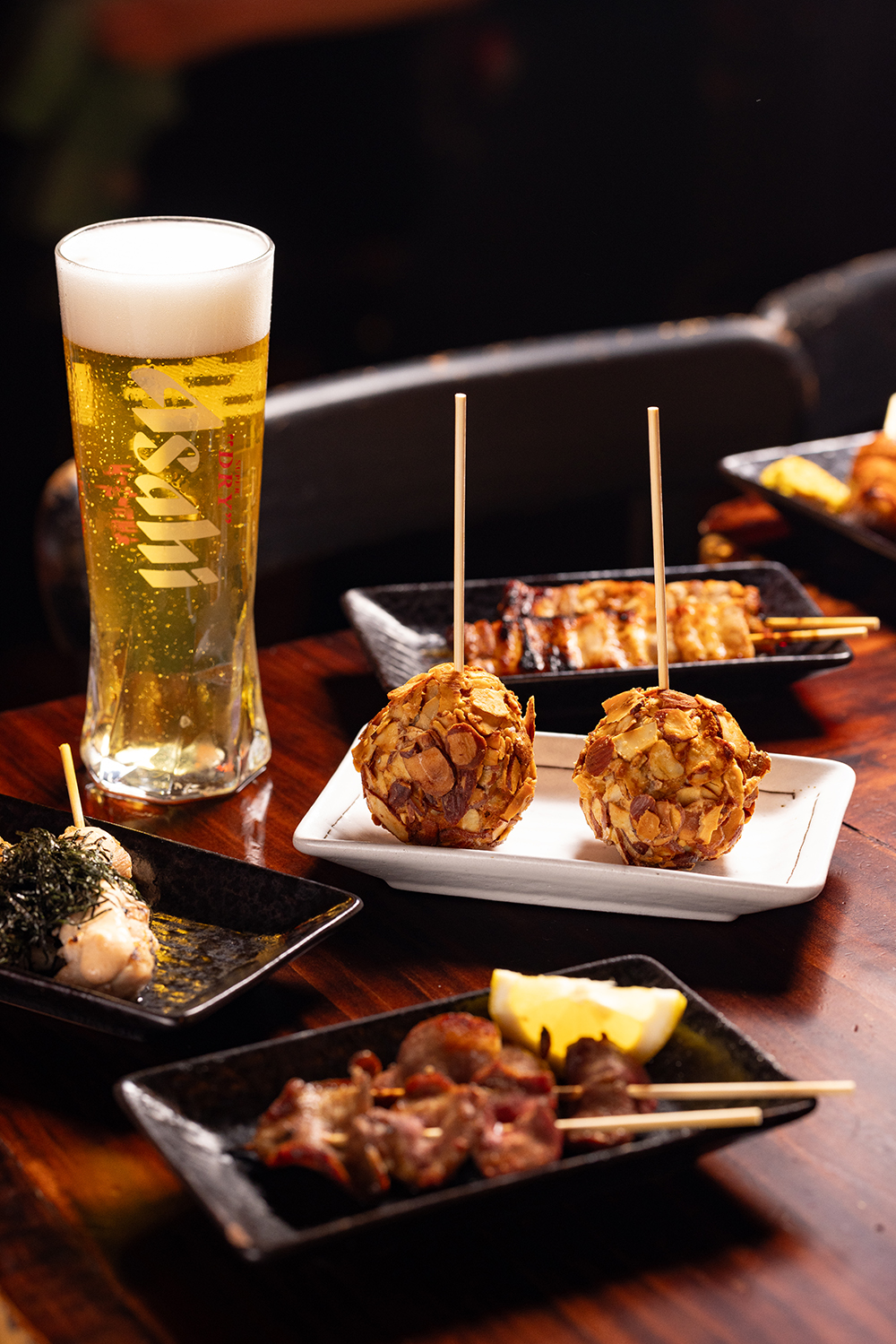 A selection of skewers at Tanuki’s Cave in inner-city Auckland. Photo / Babiche Martens