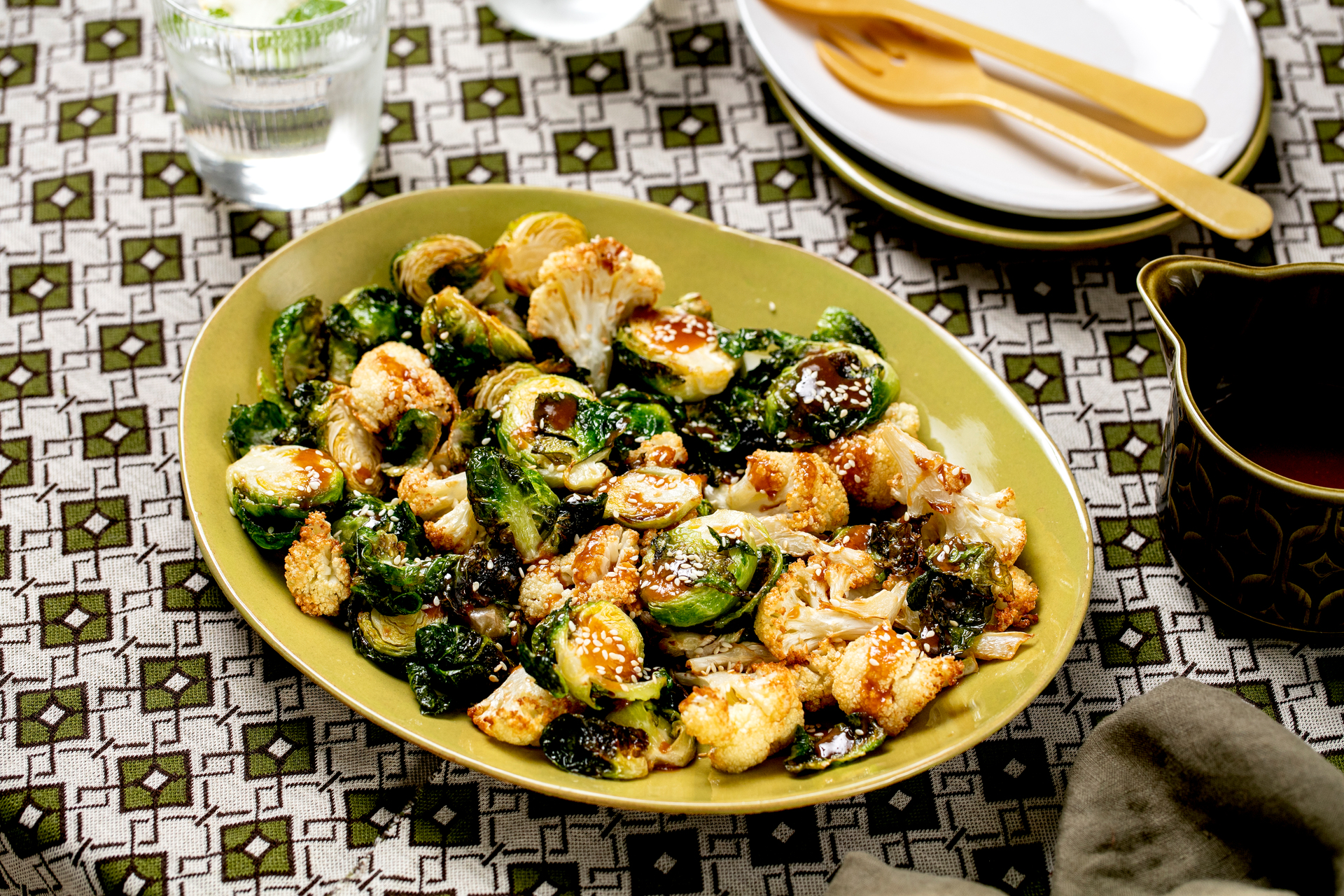 Glaze made from soy sauce and mirin crossword