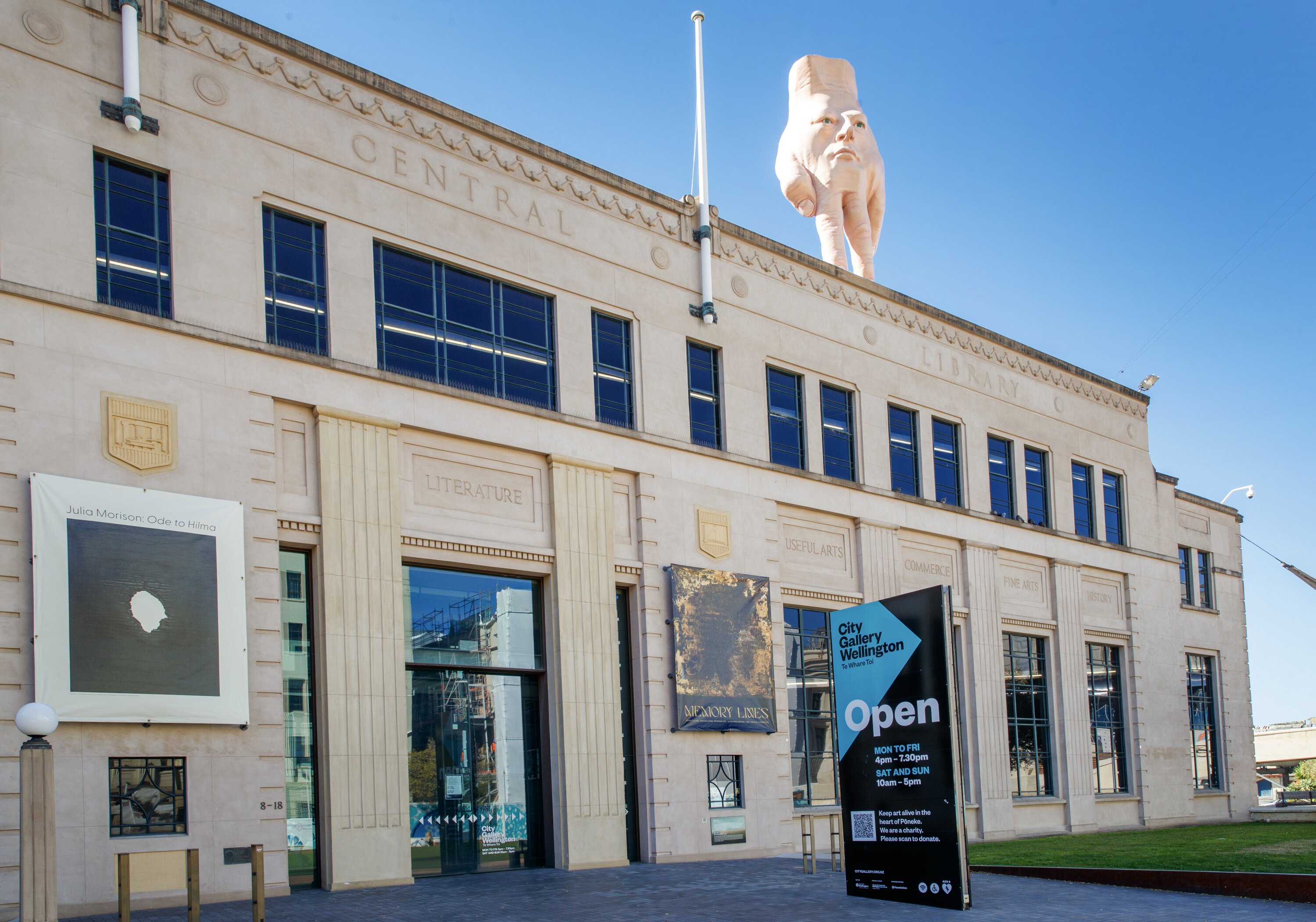 City Gallery has reduced its opening hours to deal with construction disruption. Photo /Mark Mitchell  