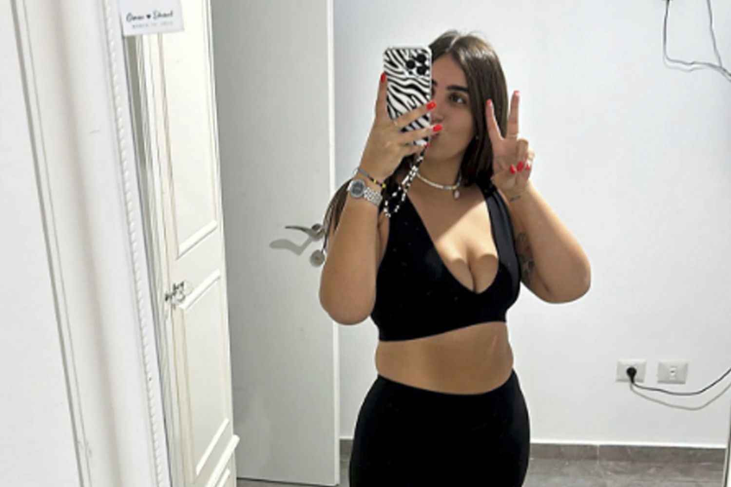 Karin Journo took a selfie before she went to the Tribe of Nova music festival. Saturday’s attack on the open-air festival is believed to be the worst civilian massacre in Israeli history, with at least 260 dead and a still-undetermined number of people taken hostage. Dozens of Hamas militants who had blown through Israel’s heavily fortified separation fence and crossed into the country from Gaza opened fire on about 3500 young Israelis who had come together for a joyous night of electronic music to celebrate the Jewish holiday of Sukkot. Photo / Karin Journo via Meitav Journo via AP