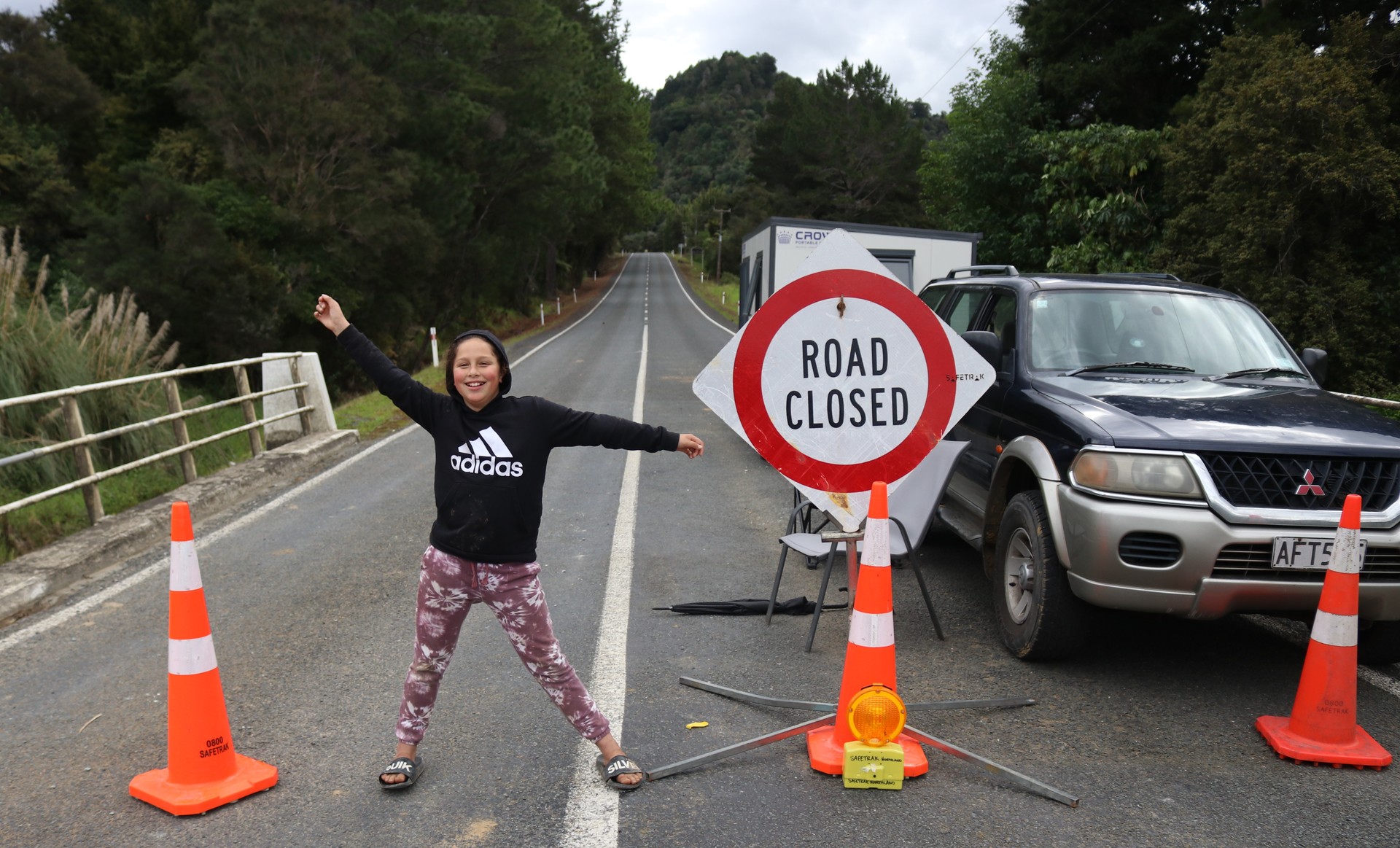 Ten-year-old Riana Chapman is no longer woken up by trucks thundering past her home at 4am. Photo / Peter de Graaf 
