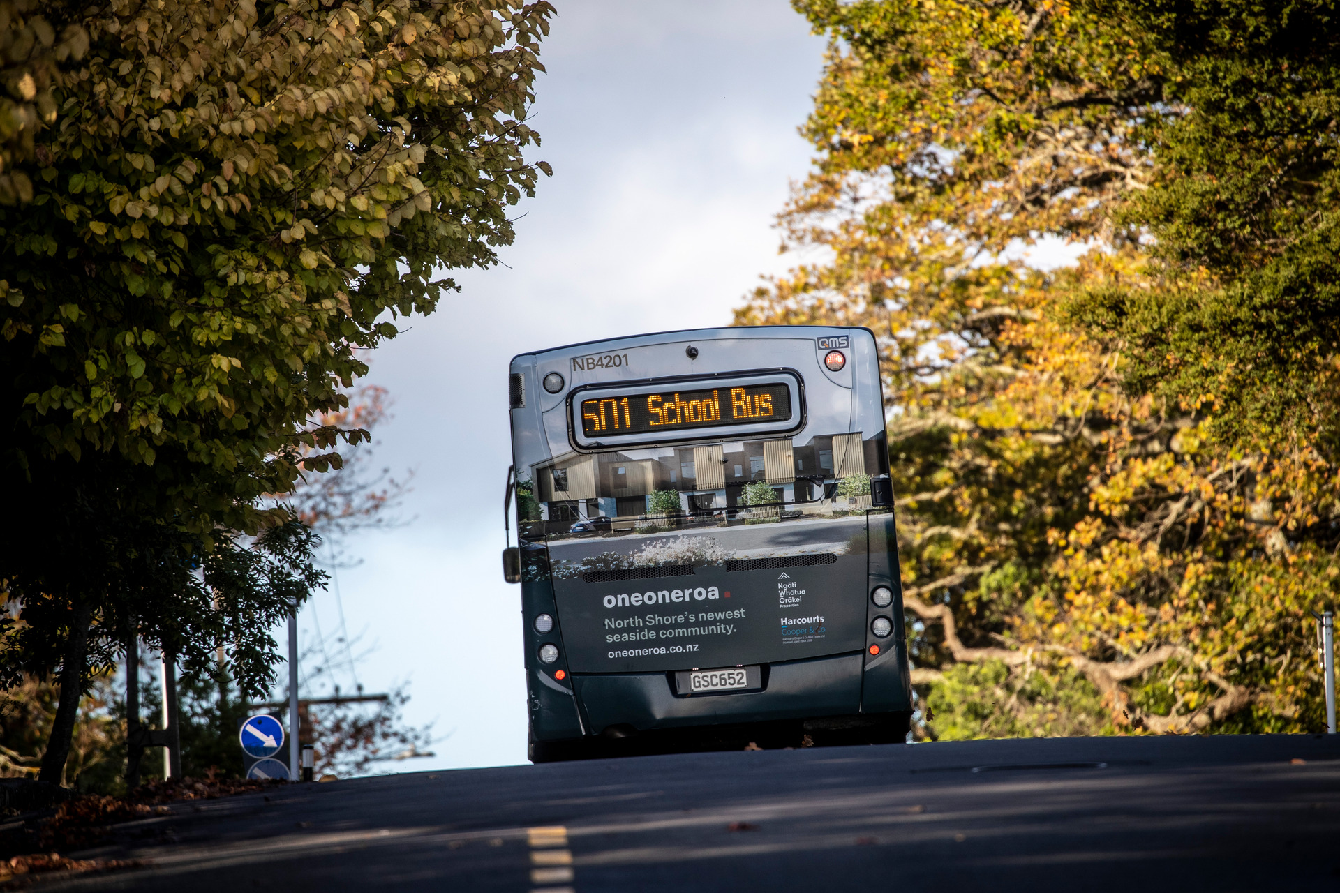 Auckland Transport said they are aware of issues with the overcrowded school bus and have been in touch with the operator to ensure they are running the correct size of bus for this service. Photo / Michael Craig
