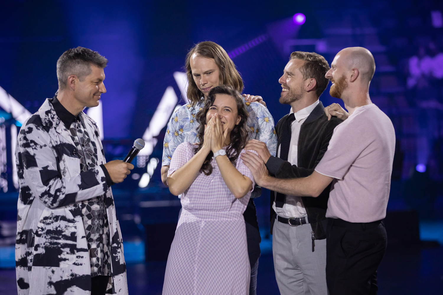 The Beths at the AMAs in 2020 when they won top album and best group awards. Photo / Supplied