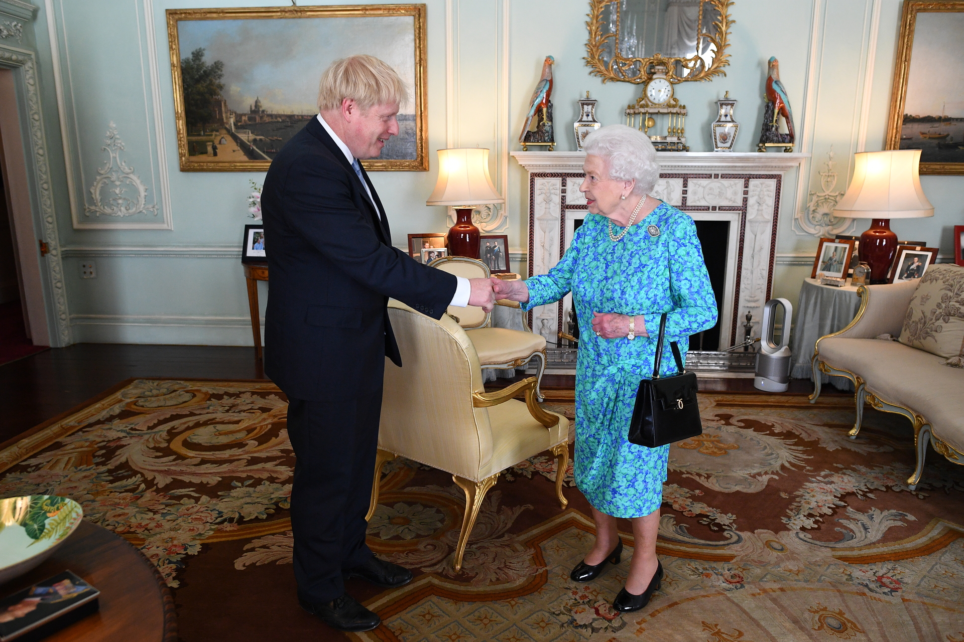 The Queen appeared in a relaxed attire compared to other times she has completed the handover of power ceremony. Photo / Getty Images