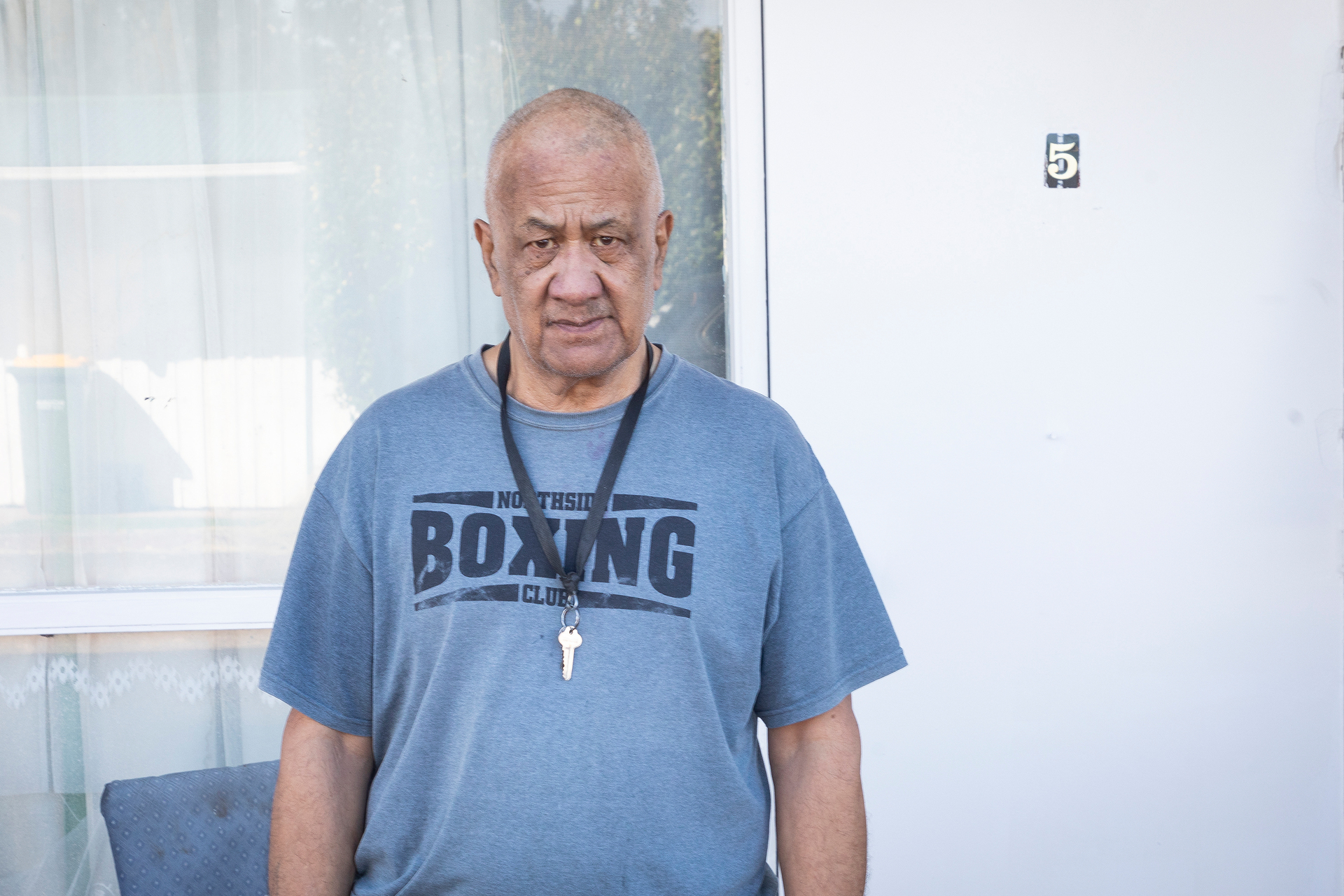 John Mansell lives next door to the former English Language Academy. Photo / Andrew Warner